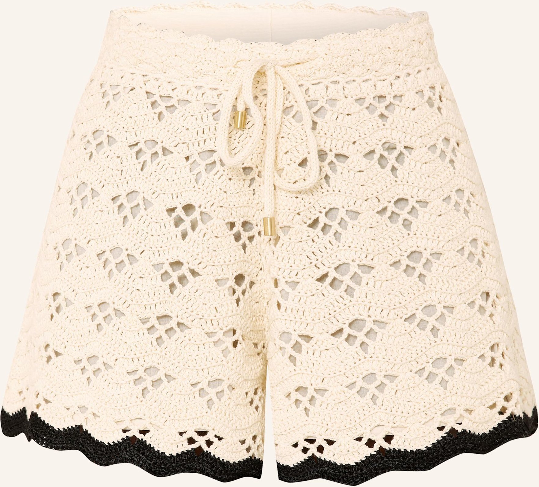 Zimmermann Häkelshorts Rhiannon beige