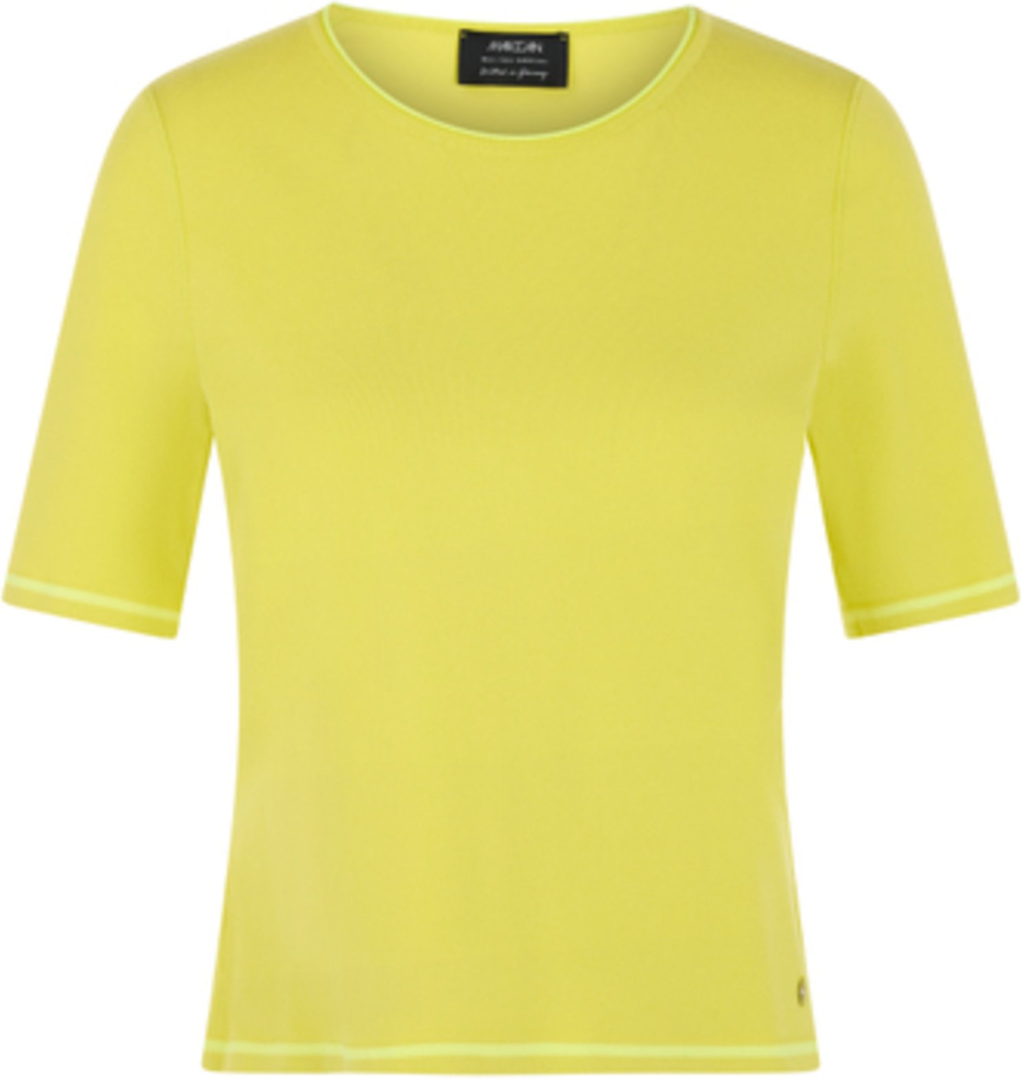 Marc Cain Pullover Mit Glitzergarn gelb