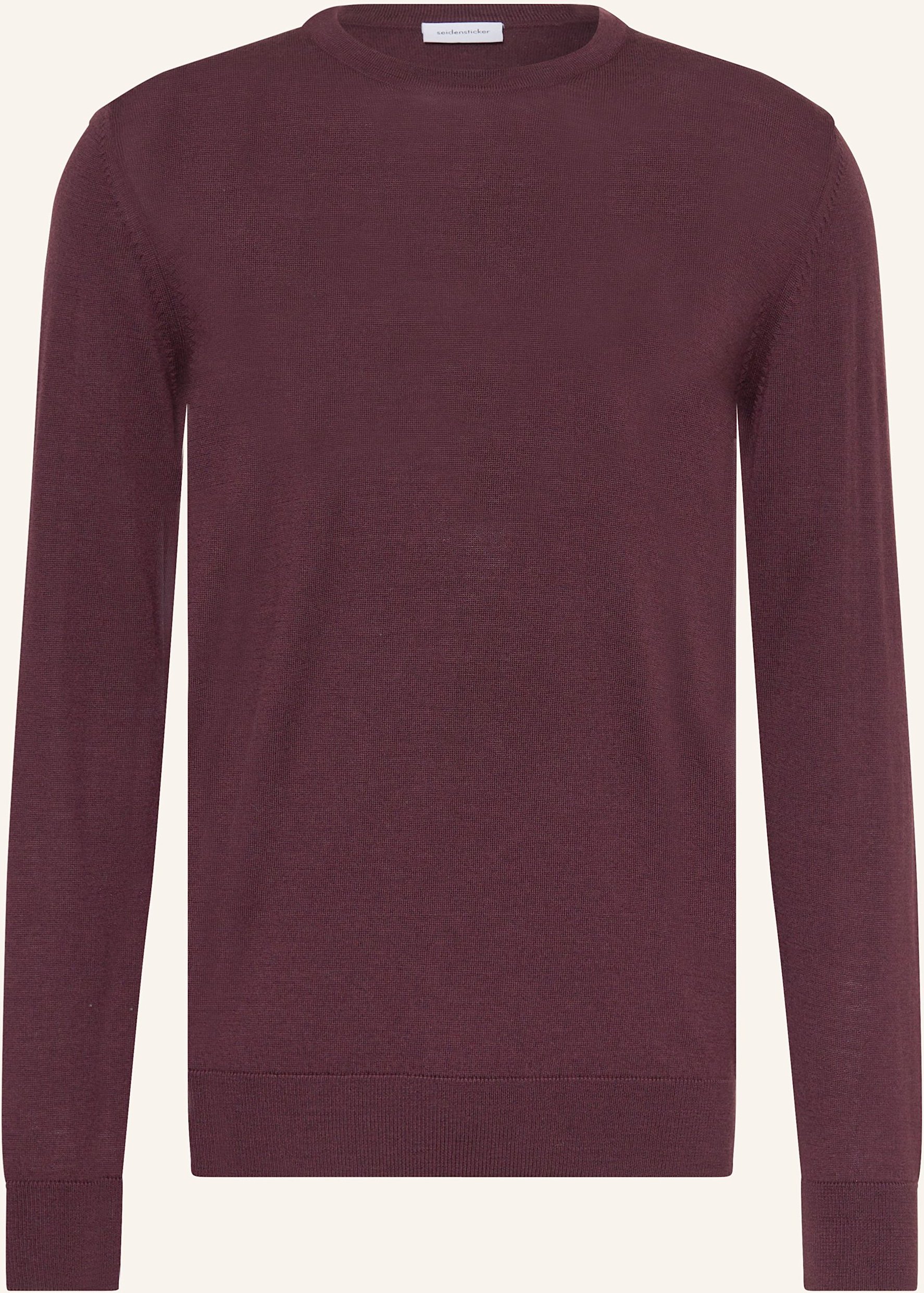 Seidensticker Pullover Aus Merinowolle rot