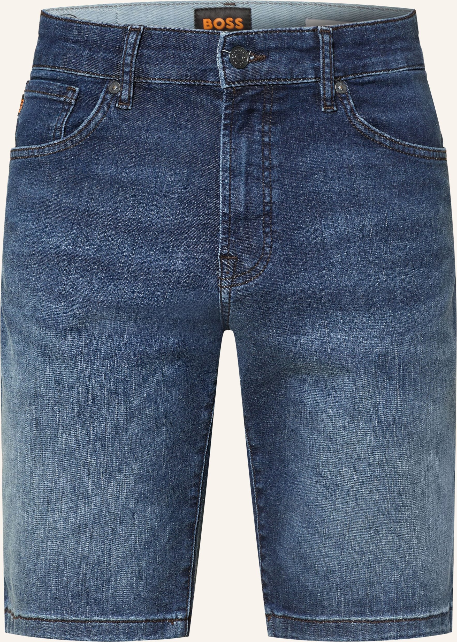 Boss Jeansshorts Maine Regular Fit blau