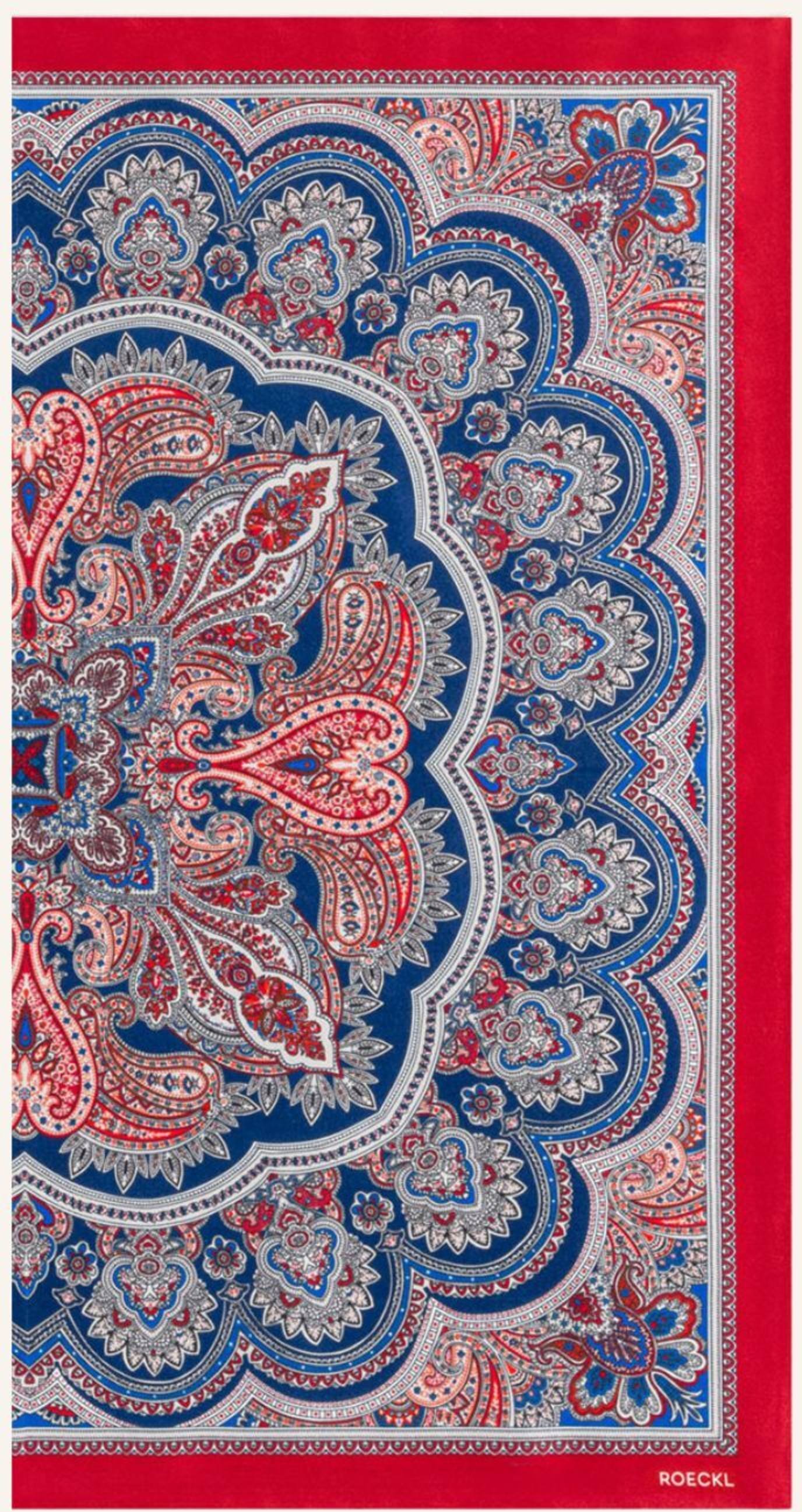 Roeckl Seidentuch Fine Paisley rot