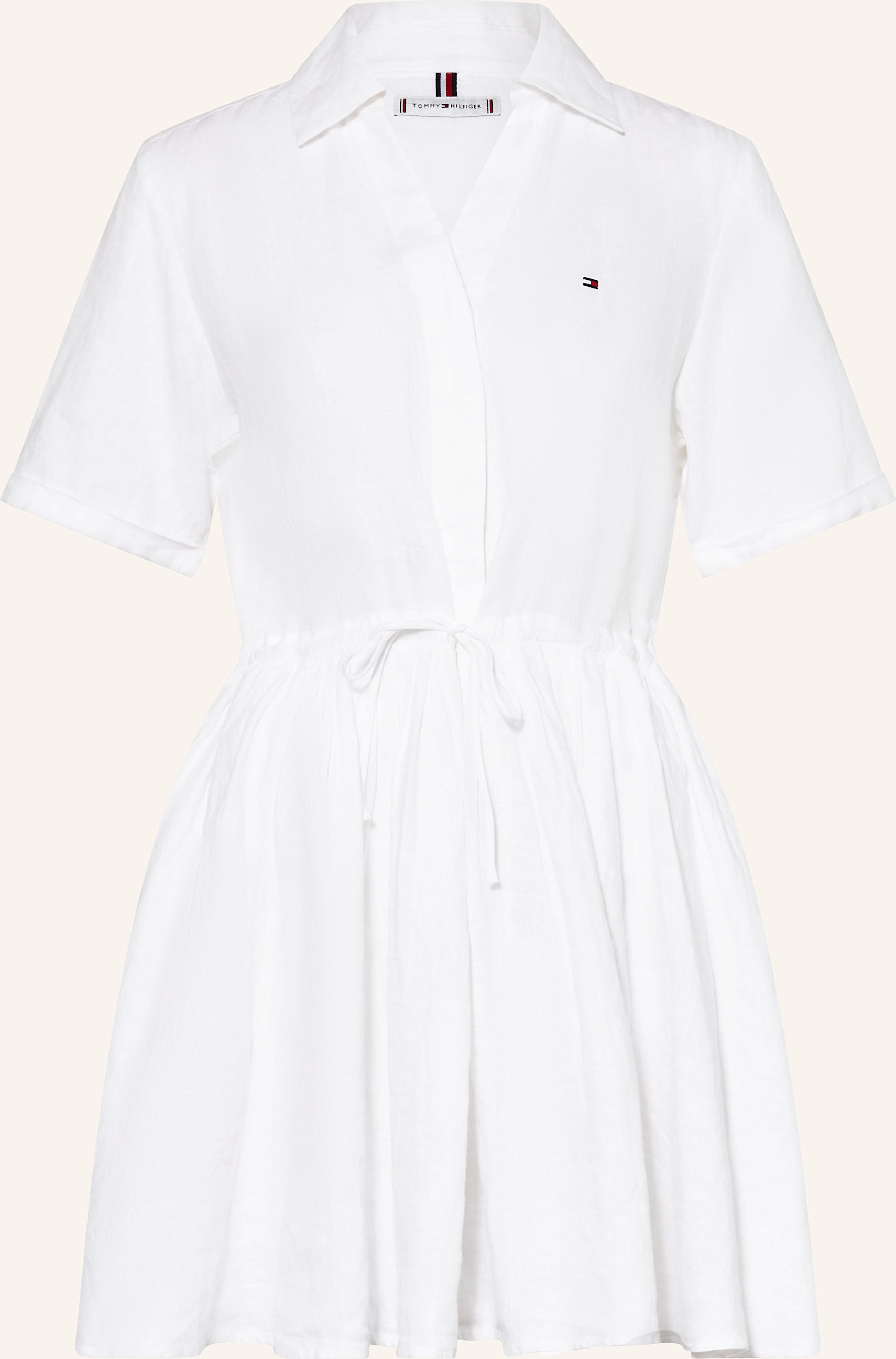 Tommy Hilfiger Leinenkleid weiss