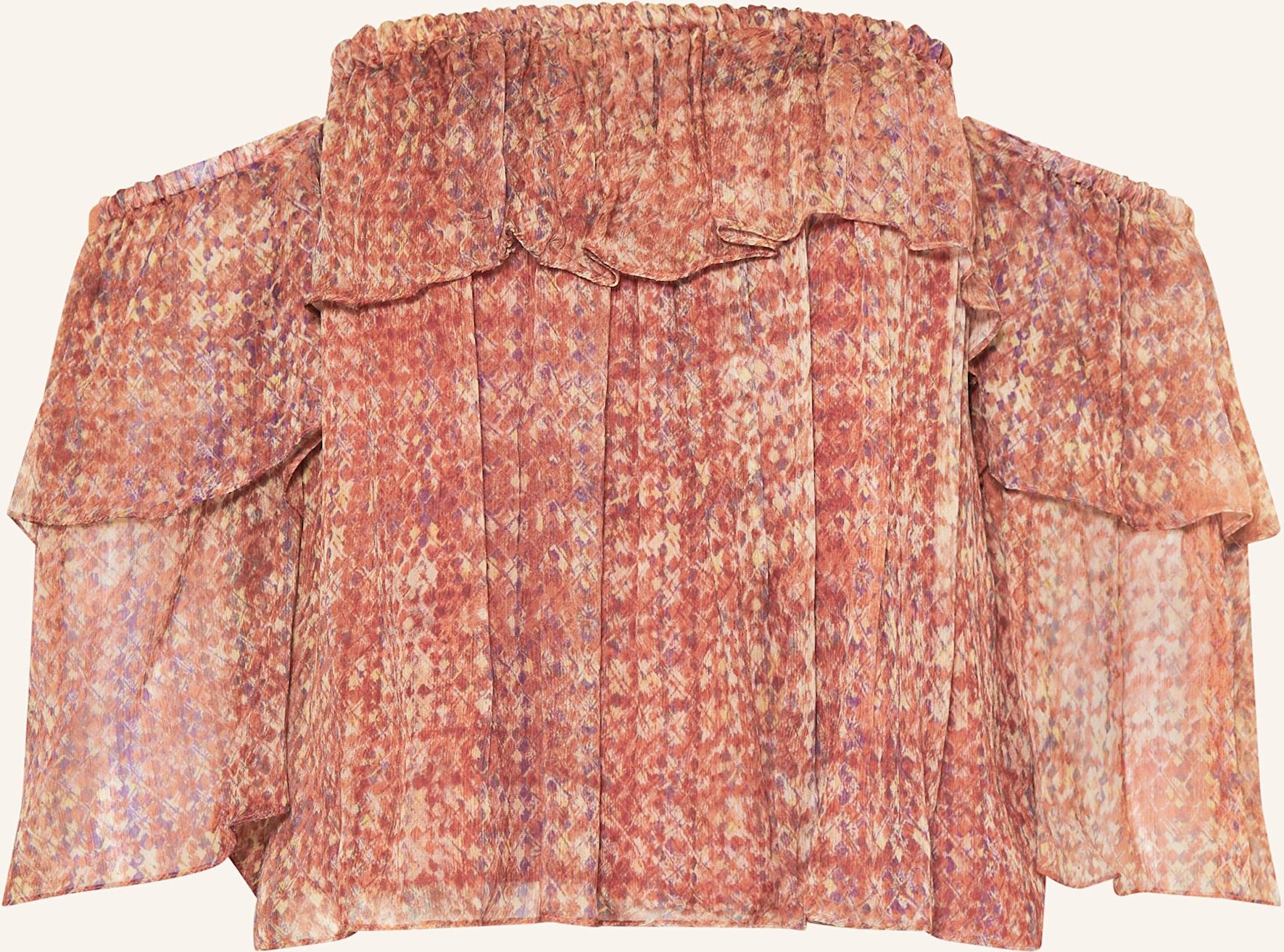 Thumbnail - Ba&Sh Off-Shoulder-Top Rush Mit Rüschen pink