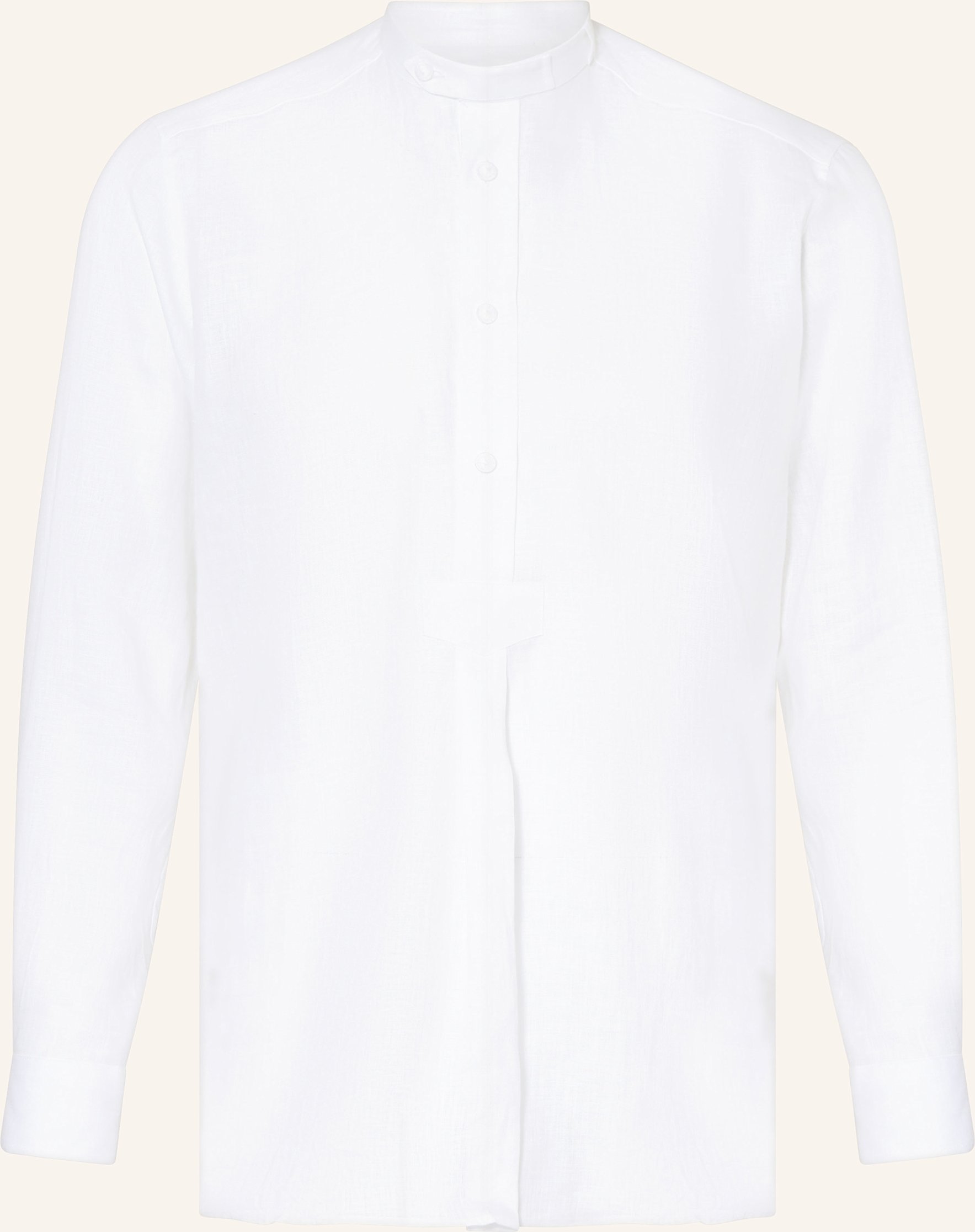 Johann & Johanna Trachtenhemd Adam Comfort Fit Aus Leinen weiss