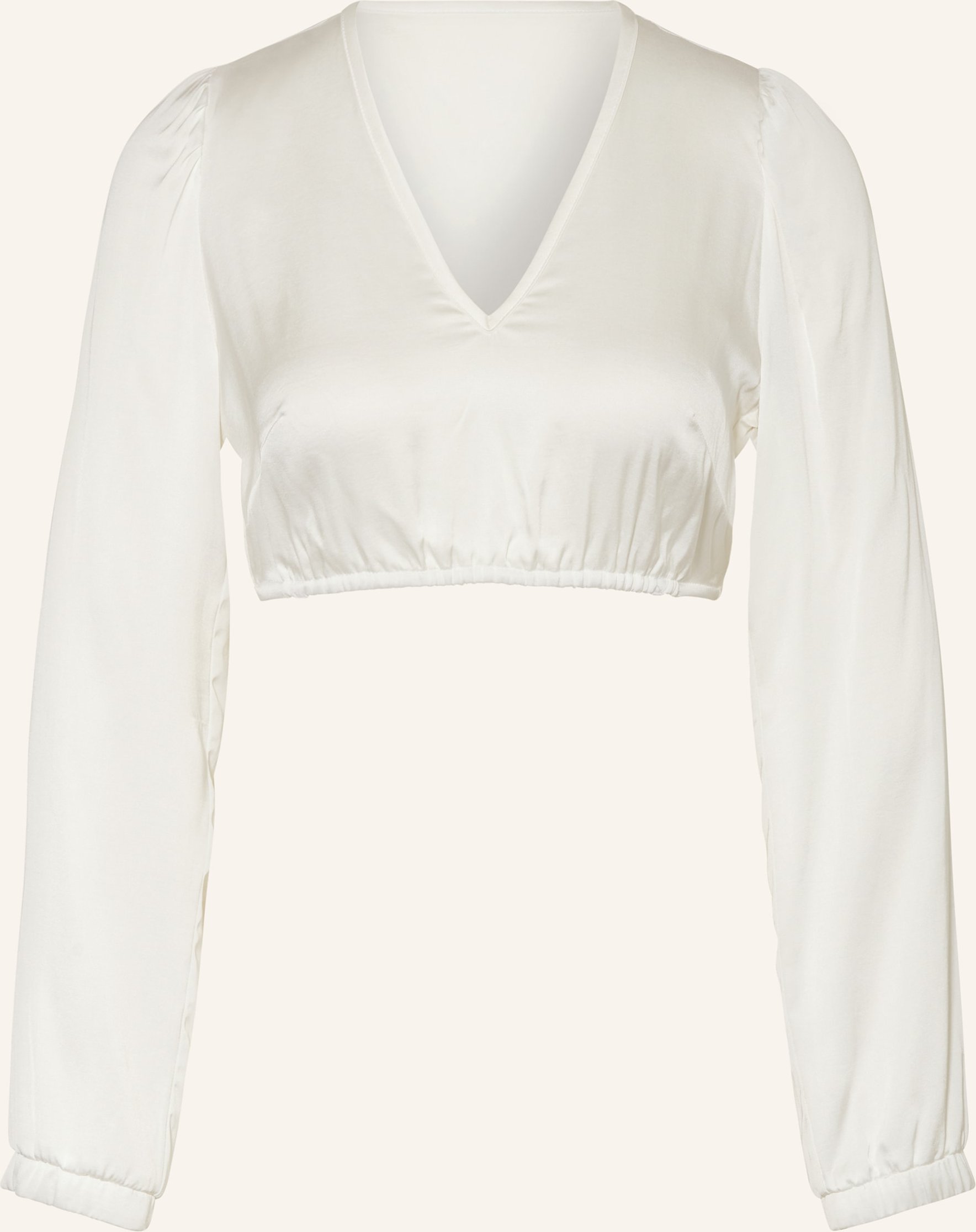 Sportalm Dirndlbluse Aus Satin weiss