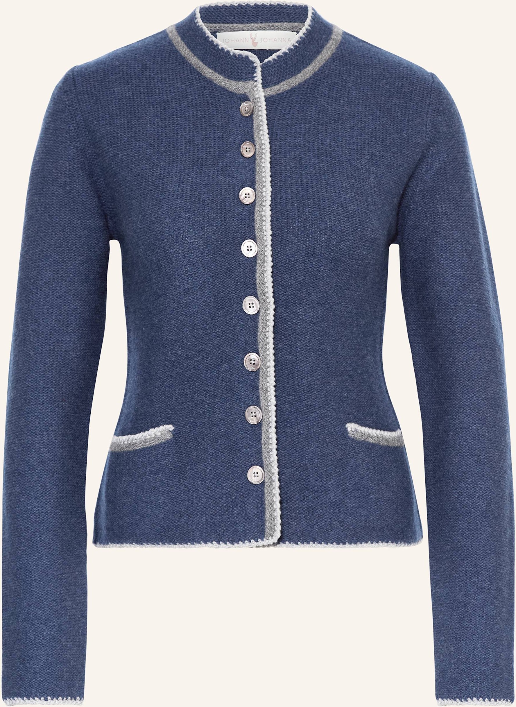 Johann & Johanna Strickjanker Mit Cashmere blau