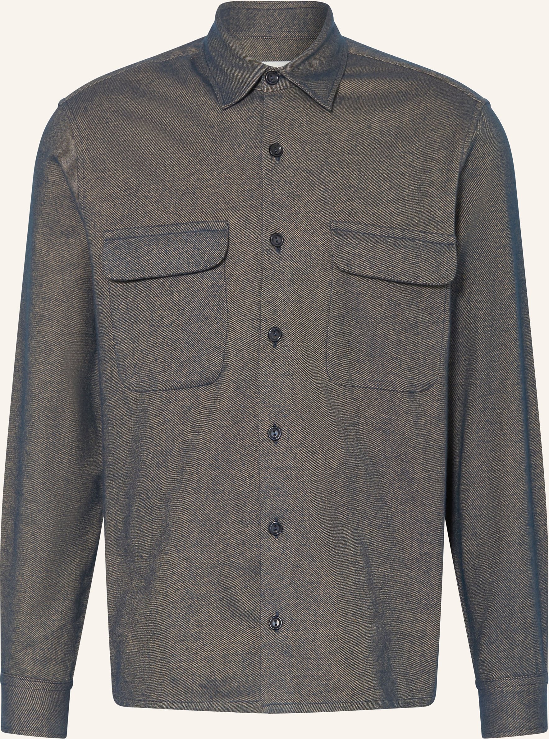Sandro Flanell-Overshirt blau