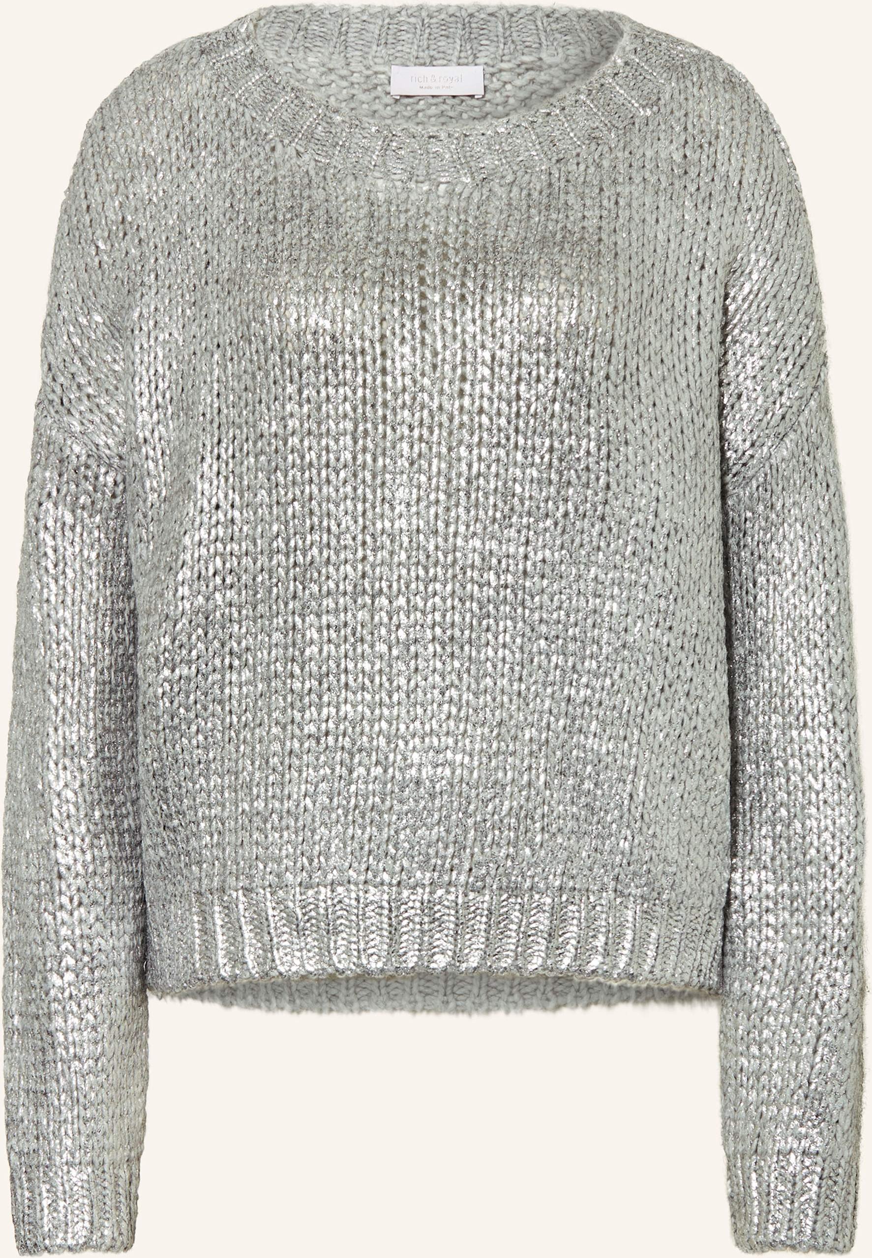Rich & Royal Pullover silber