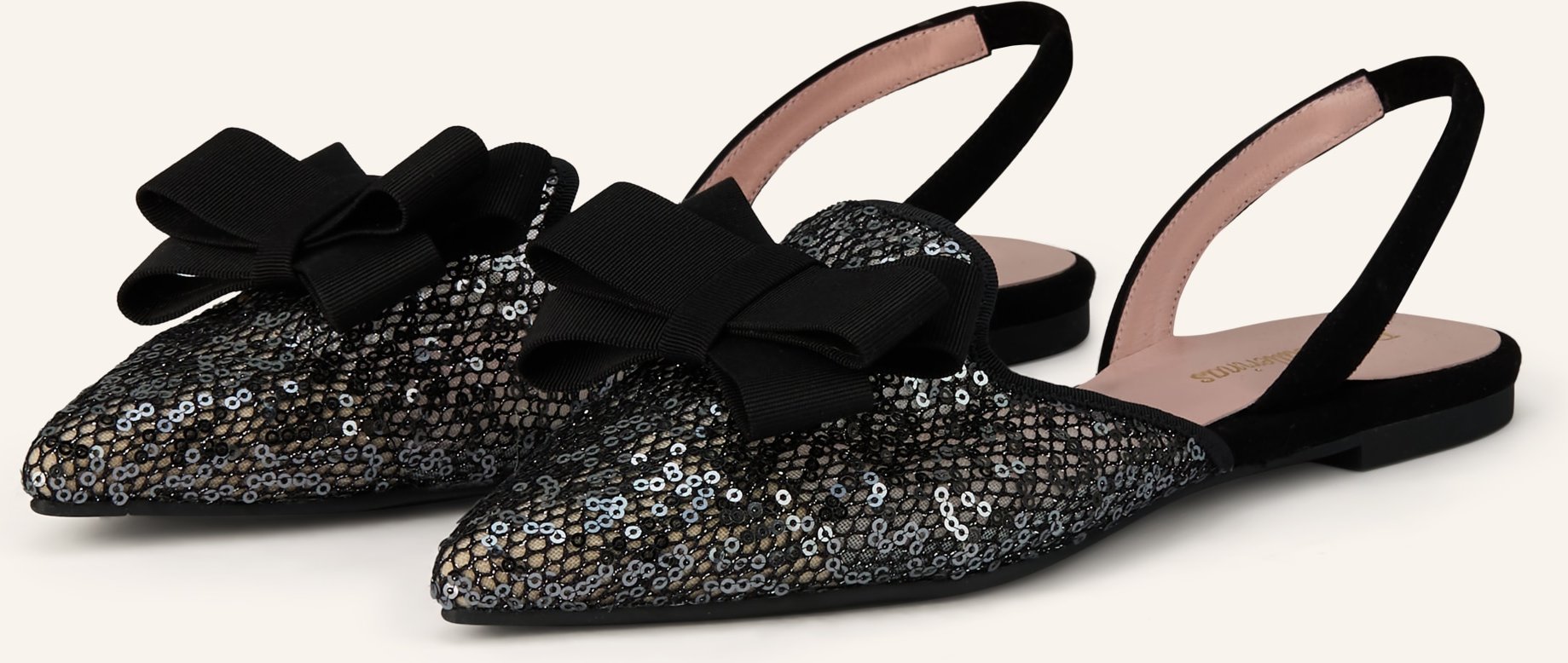 Pretty Ballerinas Slingballerinas Merle Mit Pailletten schwarz