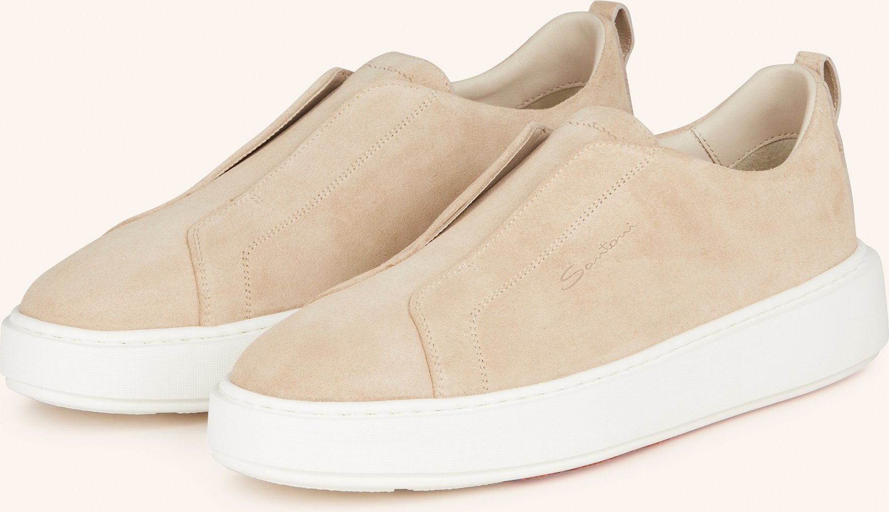 Santoni Slip-On-Sneaker Victory beige