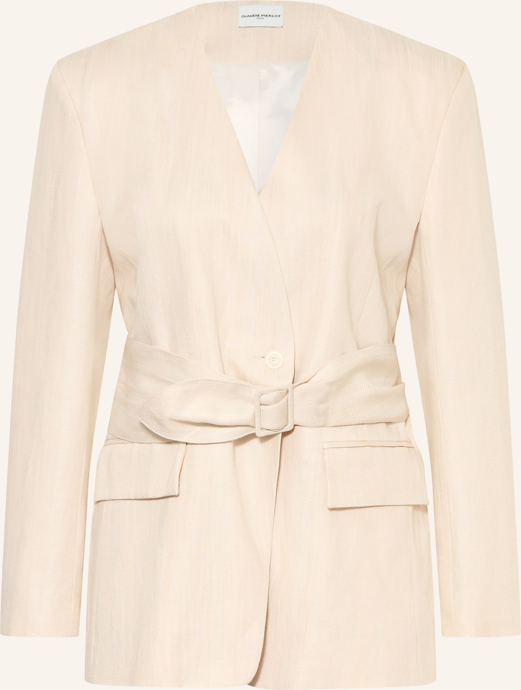 Claudie Pierlot Blazer Mit Leinen beige