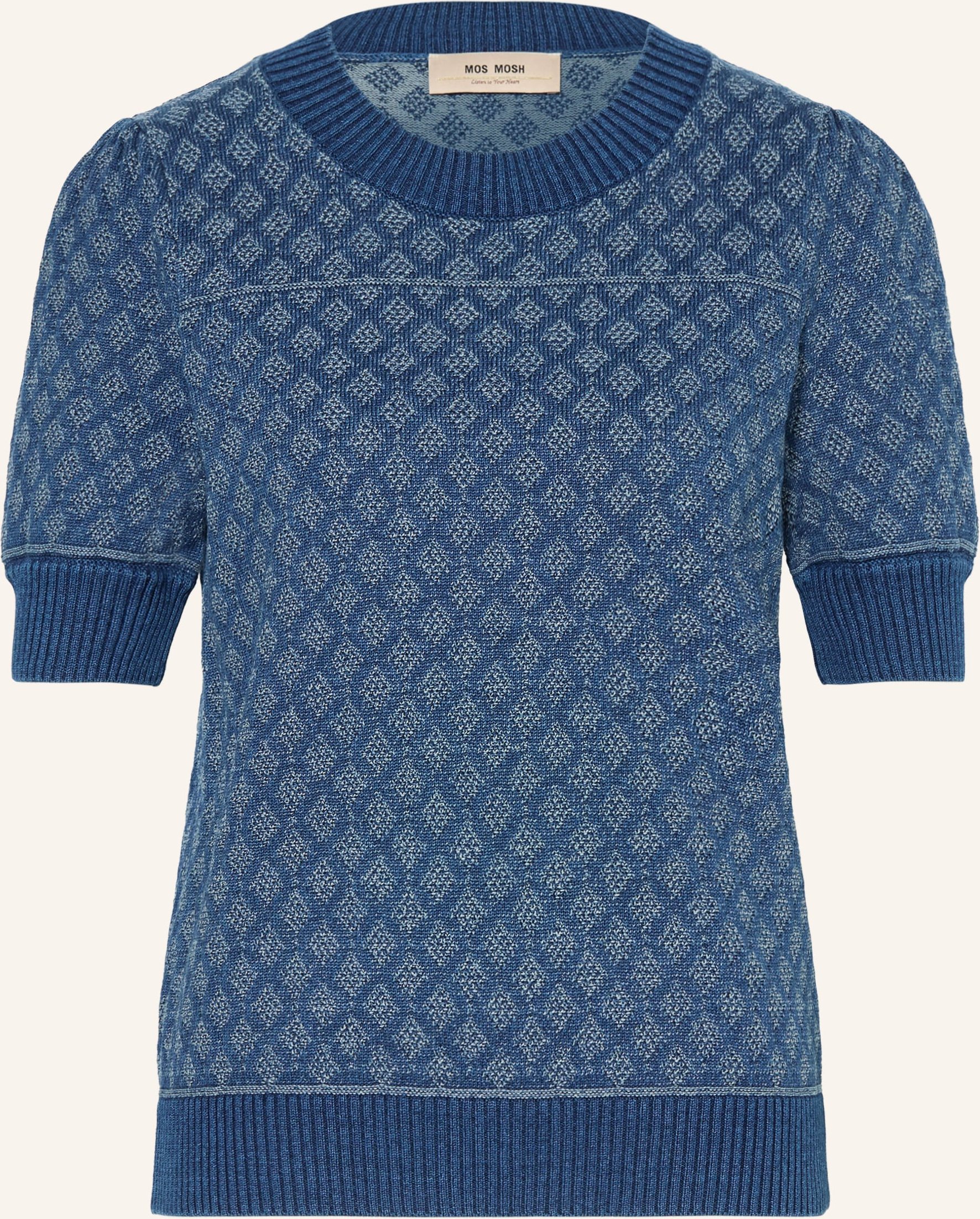 Mos Mosh Strickshirt Mmmined blau