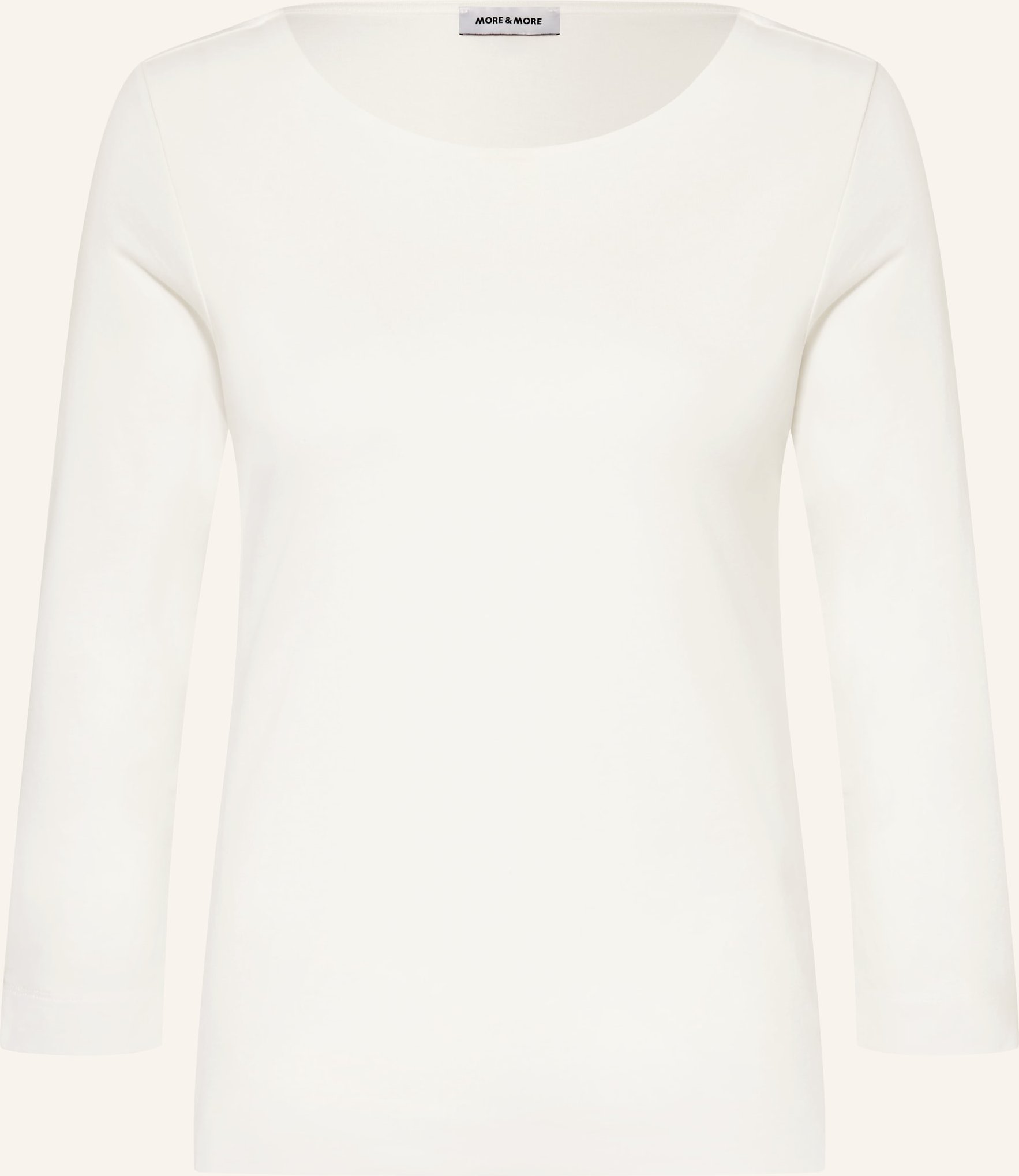 More & More Shirt Mit 3/4-Arm weiss