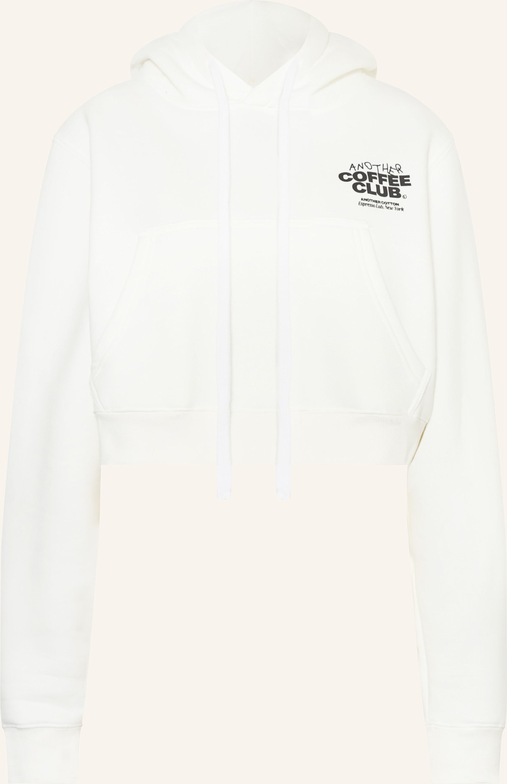 Another Cotton Lab Cropped-Hoodie weiss