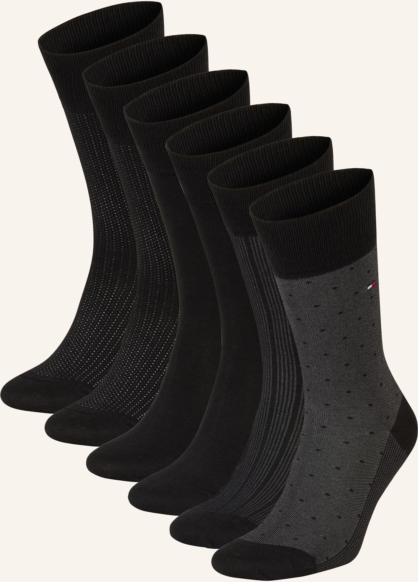 Tommy Hilfiger 6er-Pack Socken Mit Geschenkbox schwarz