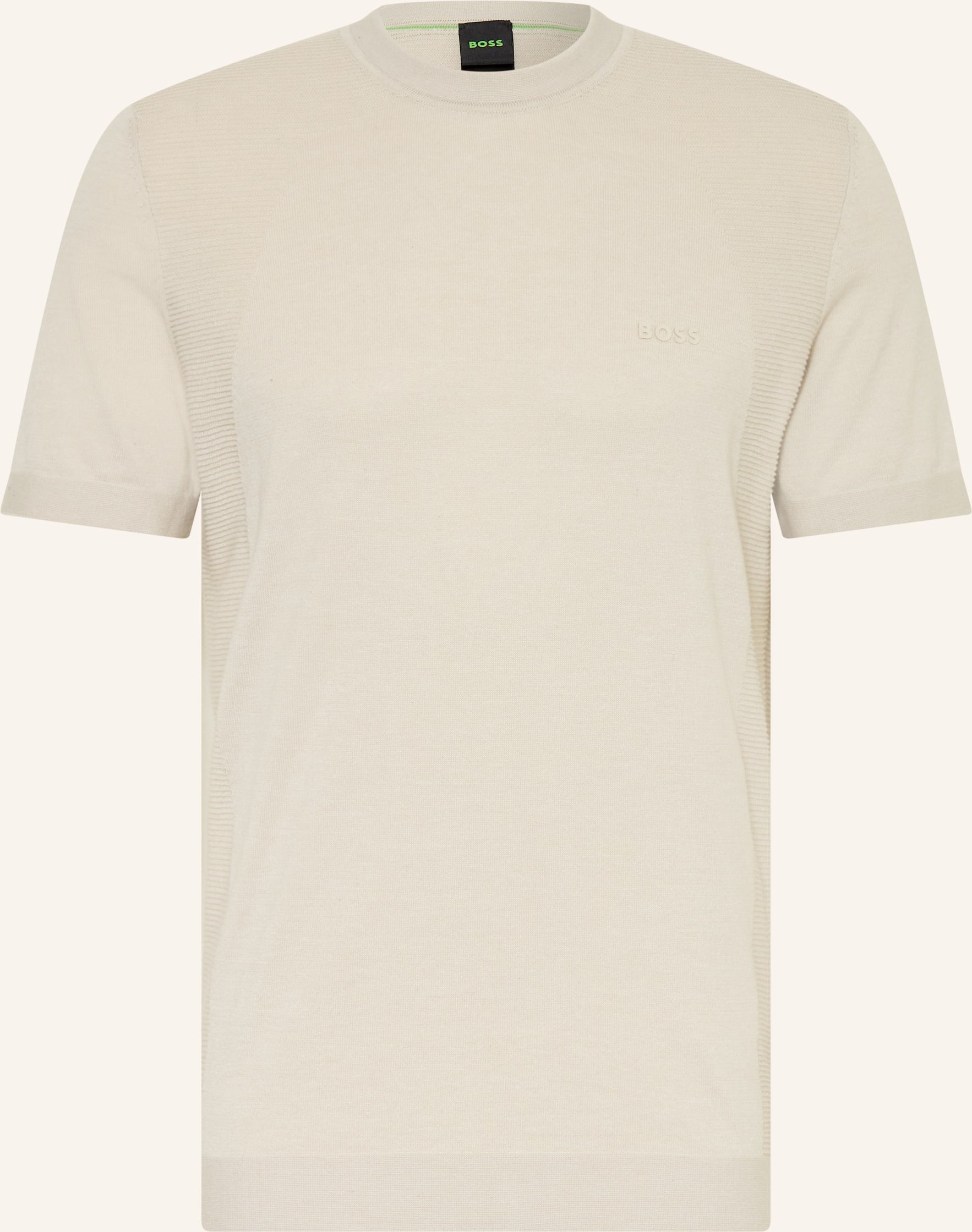 Boss Strickshirt Momentum-Lite beige