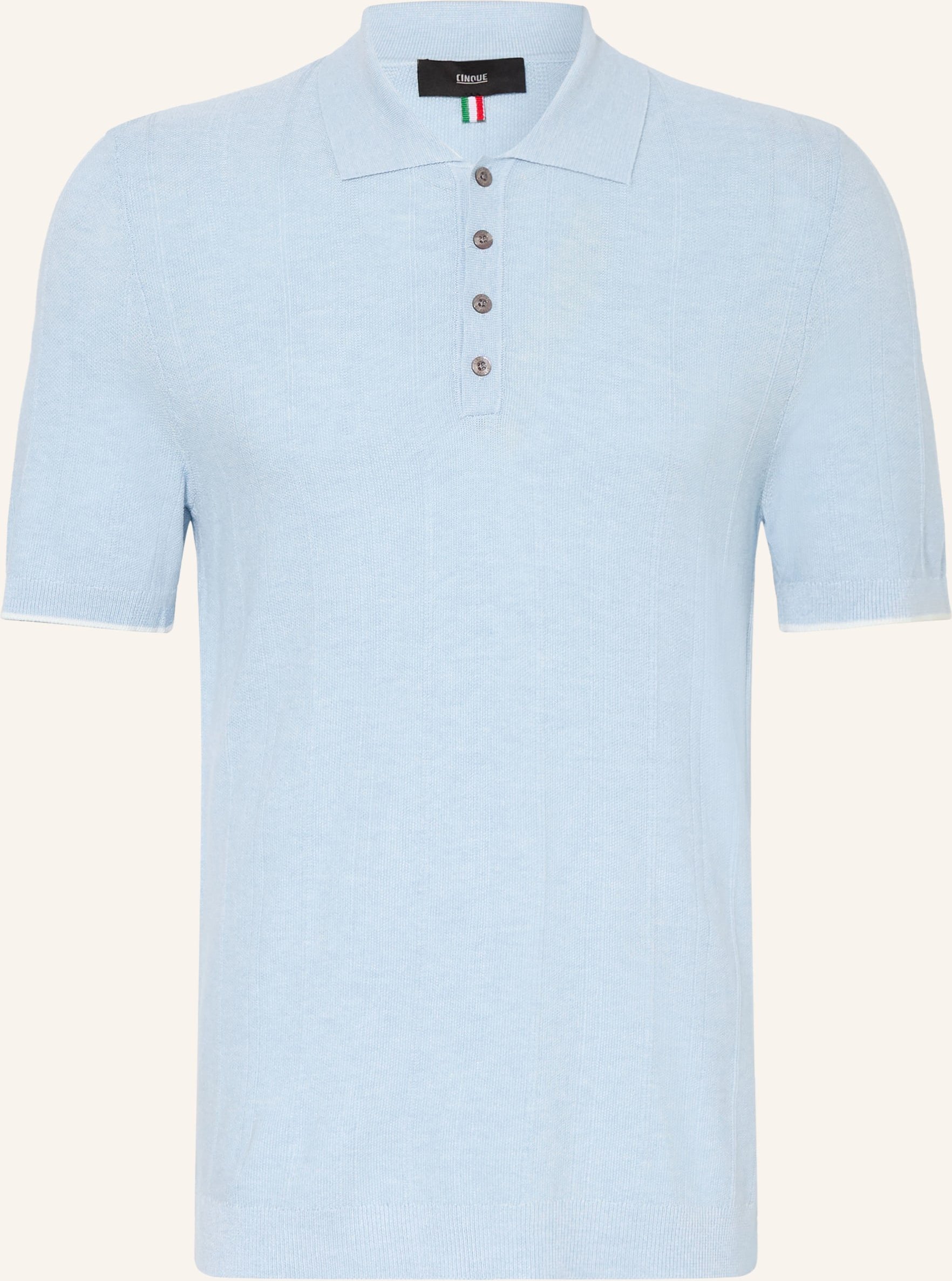 Cinque Strick-Poloshirt Cigio blau