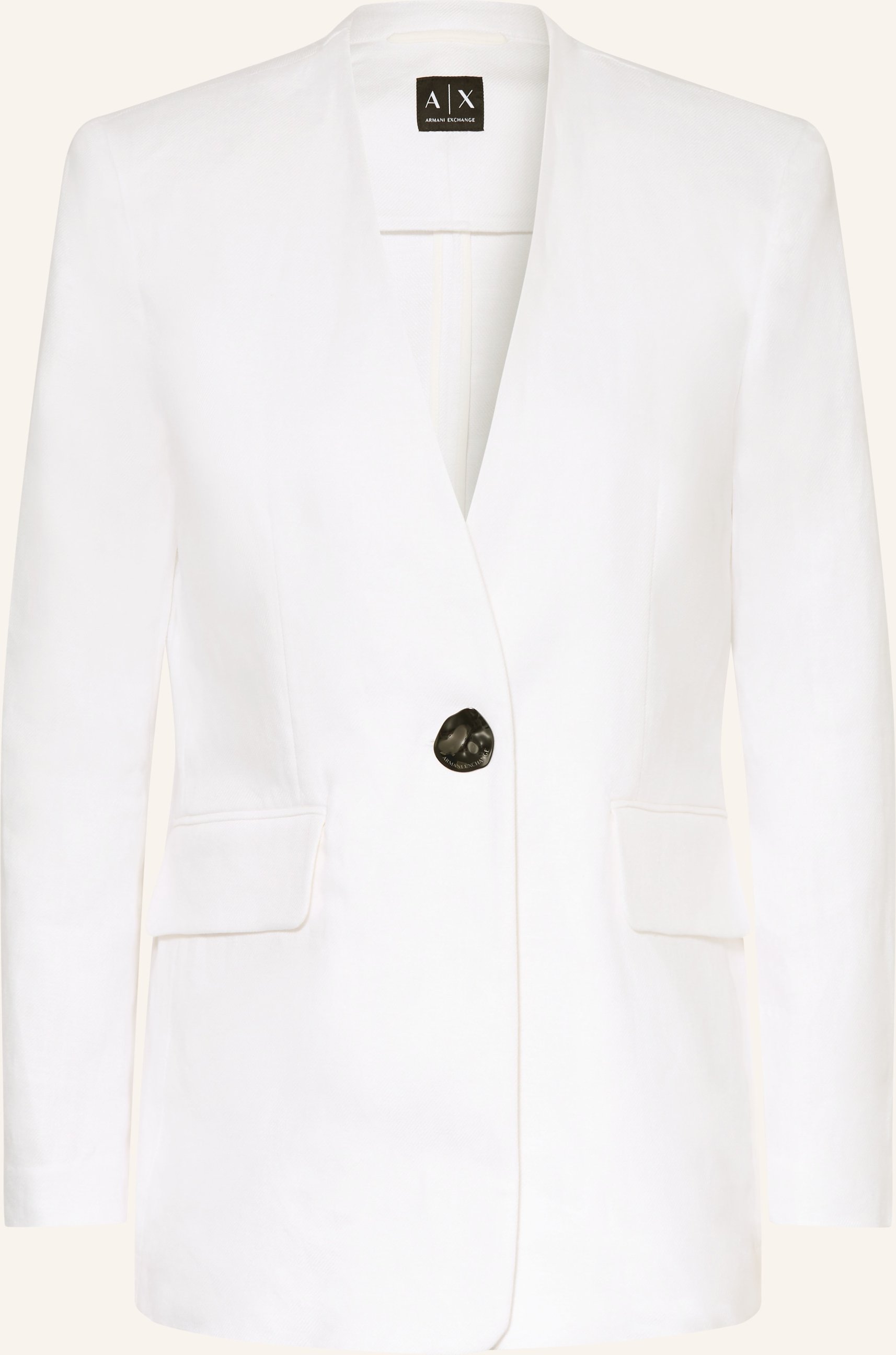 Armani Exchange Leinenblazer weiss