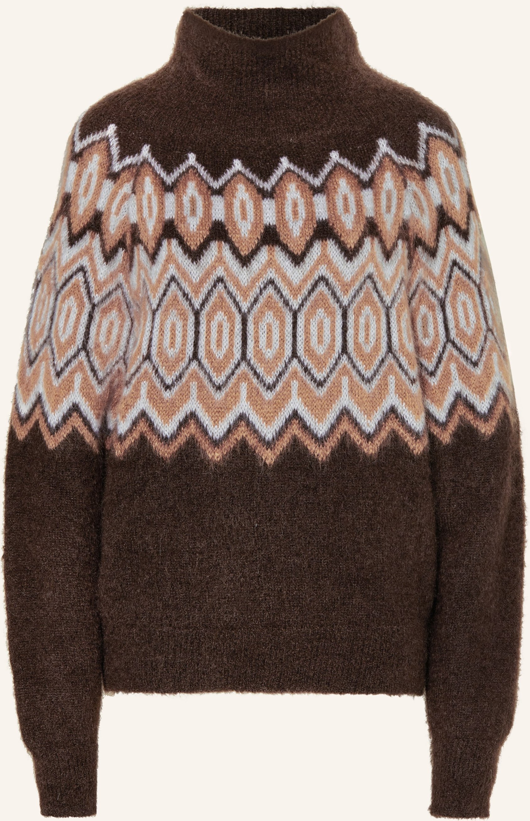 Maje Pullover Mit Mohair braun