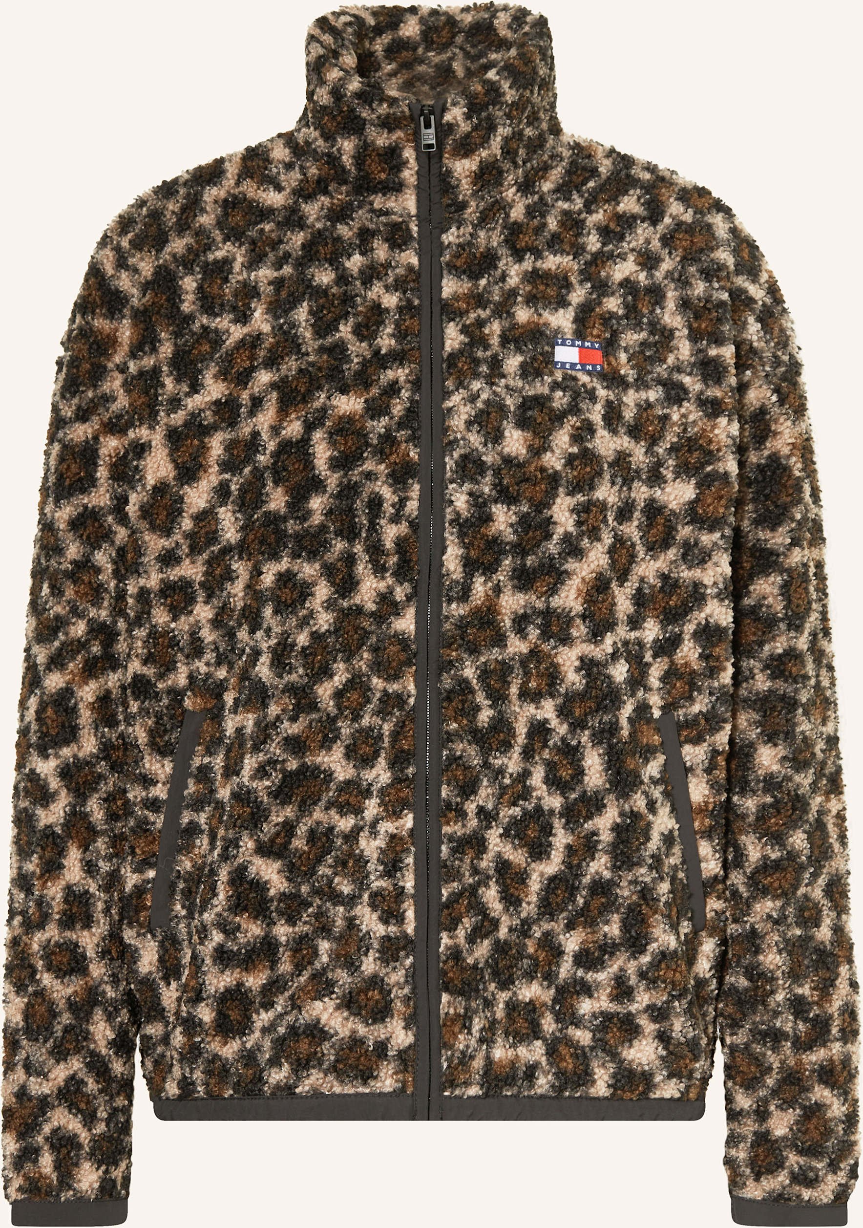 Tommy Jeans Teddyfell-Jacke braun