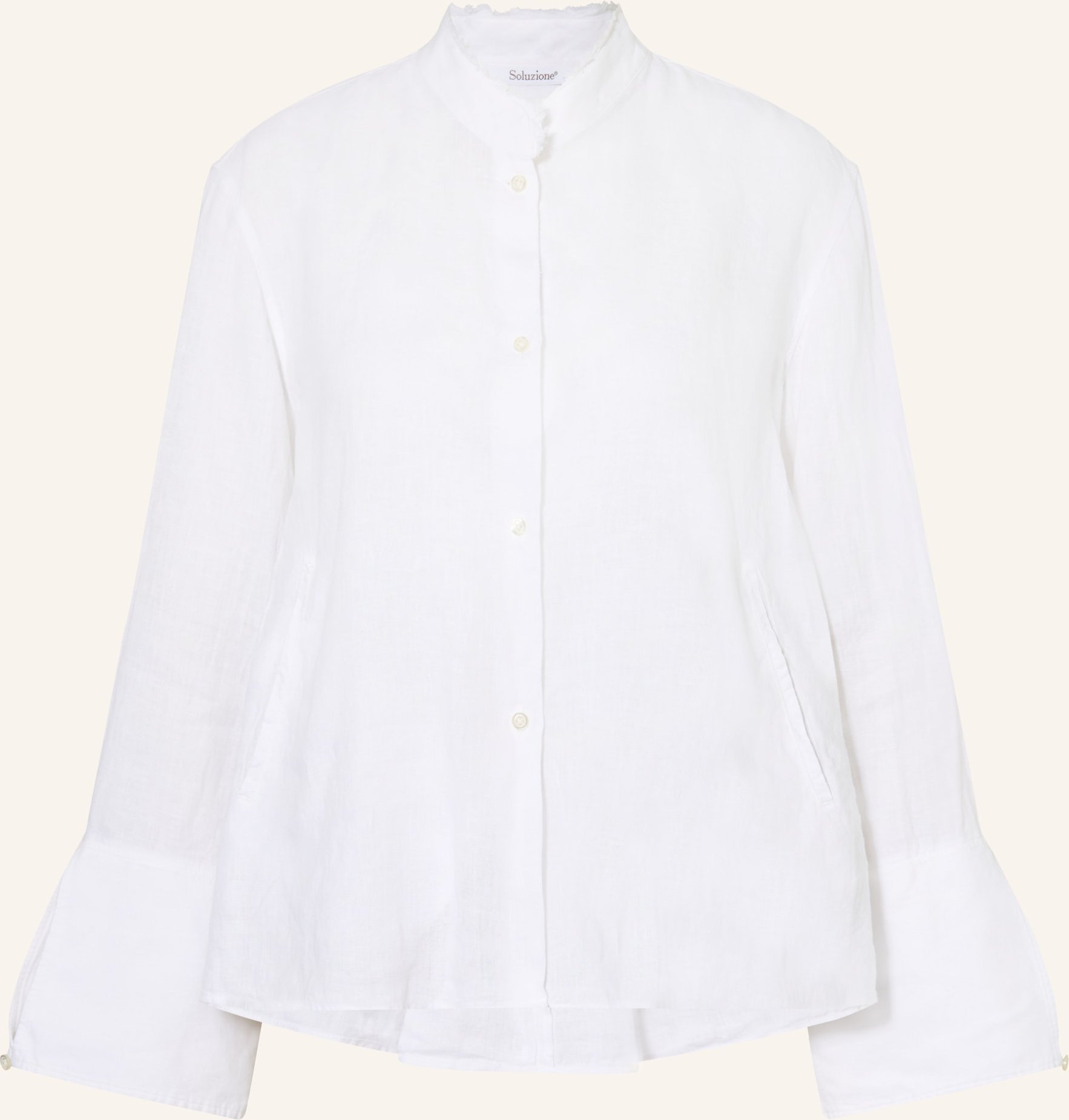 Soluzione Leinenbluse weiss
