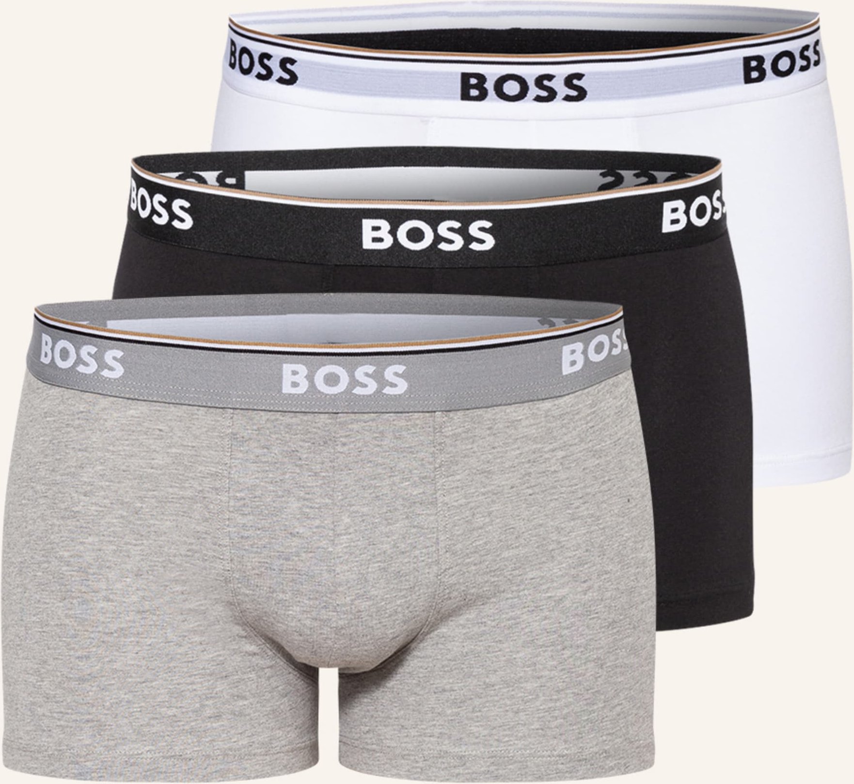 Thumbnail - Boss 3er-Pack Boxershorts Power weiss