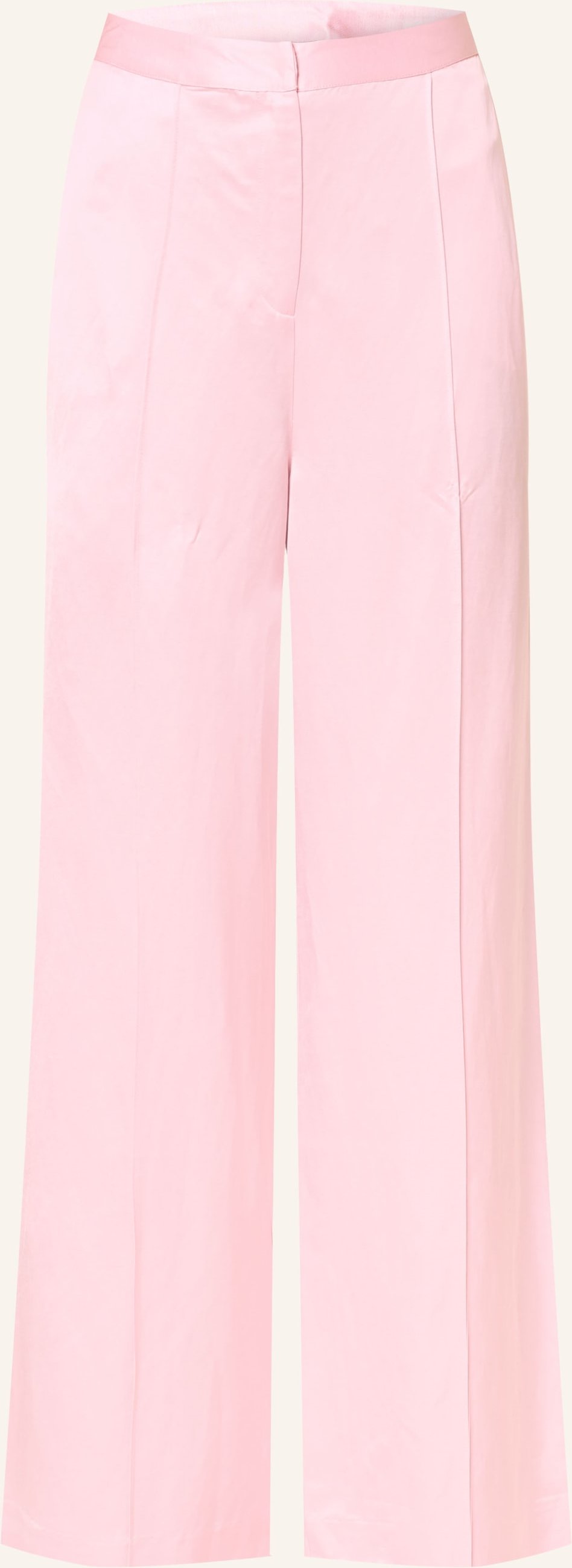 Mrs & Hugs Marlenehose Aus Satin rosa