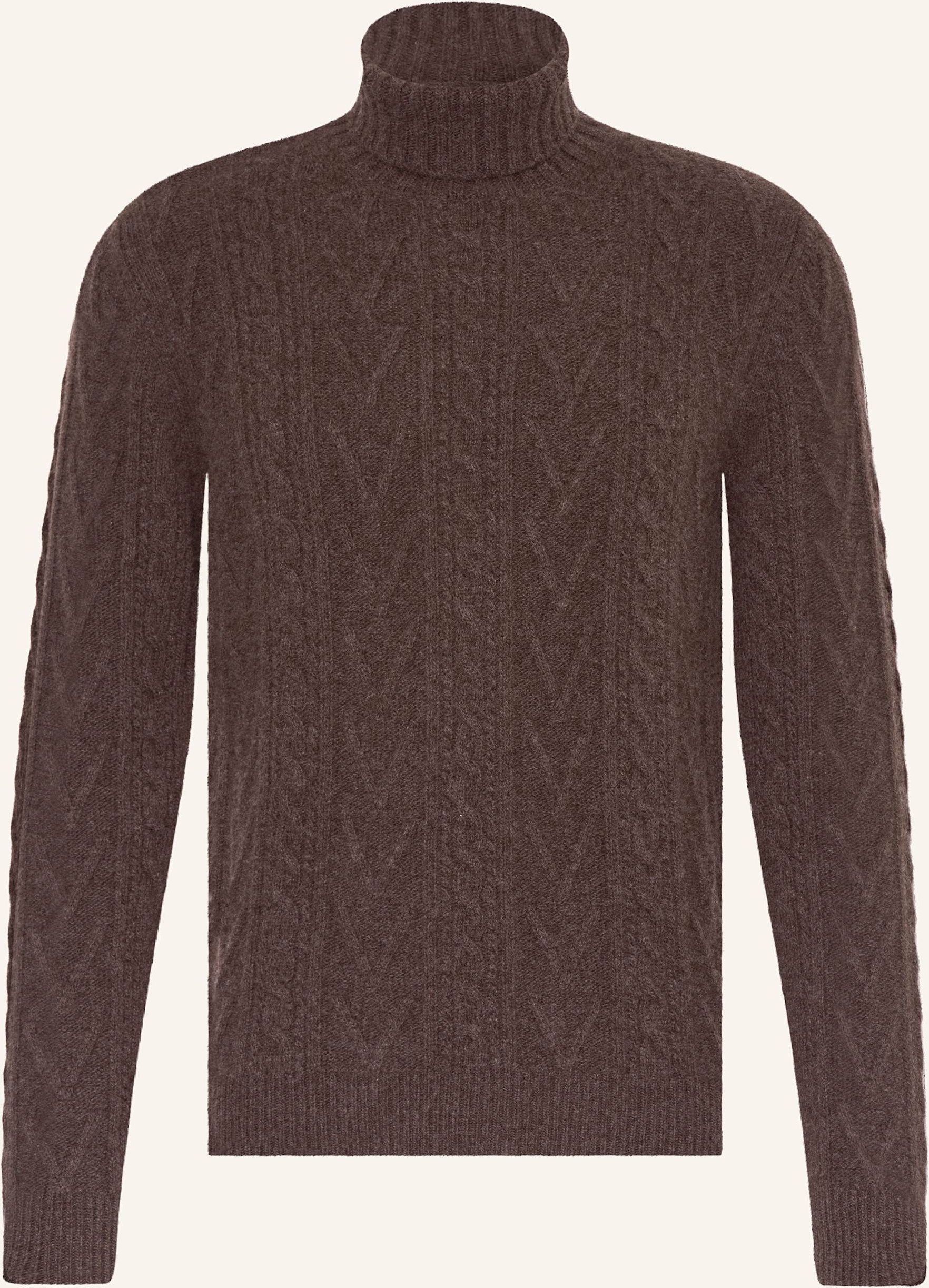 Thumbnail - Fedeli Rollkragenpullover Mit Cashmere braun