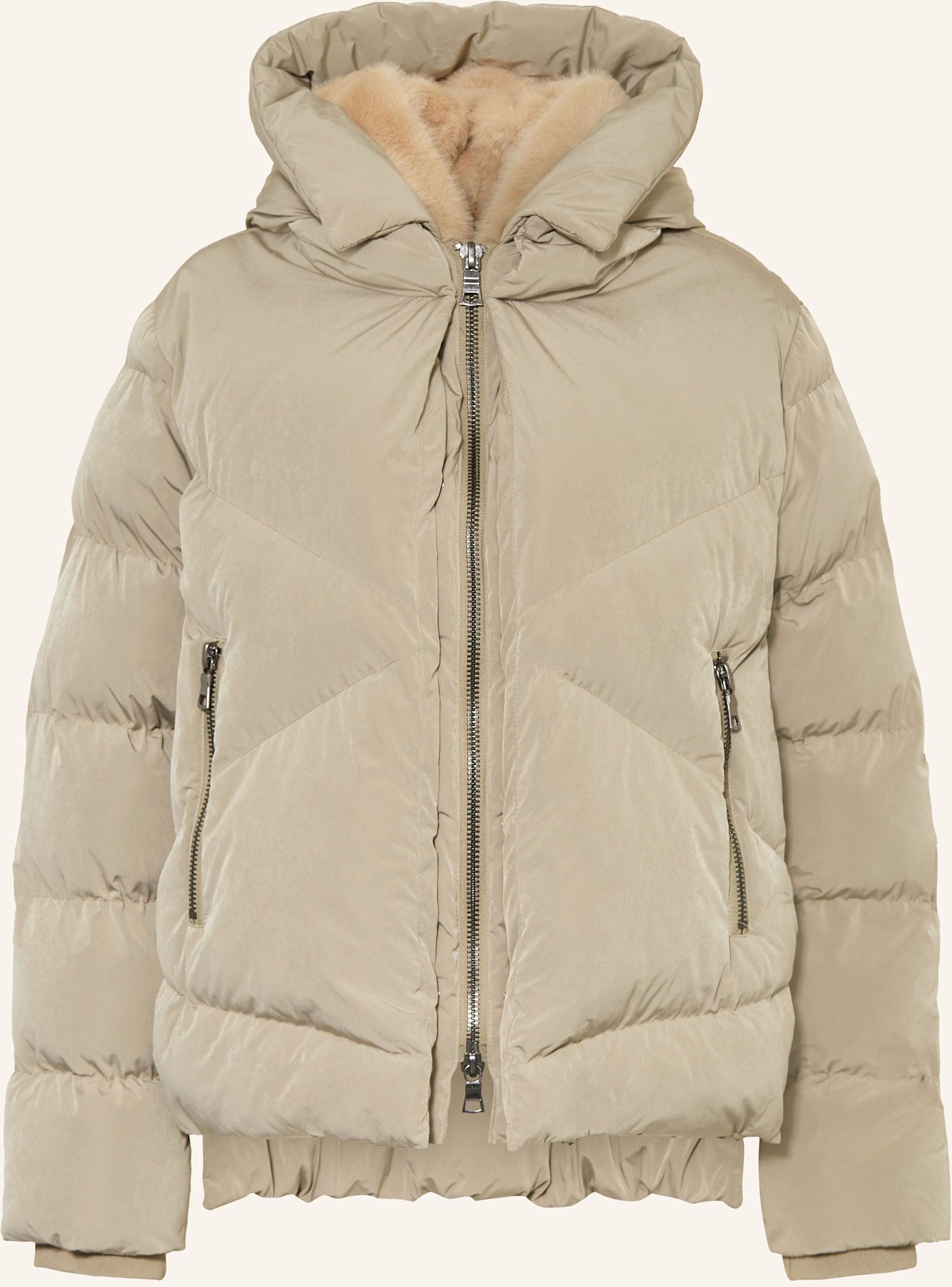 Thumbnail - Blonde No.8 Steppjacke Snow Mit Blende gruen