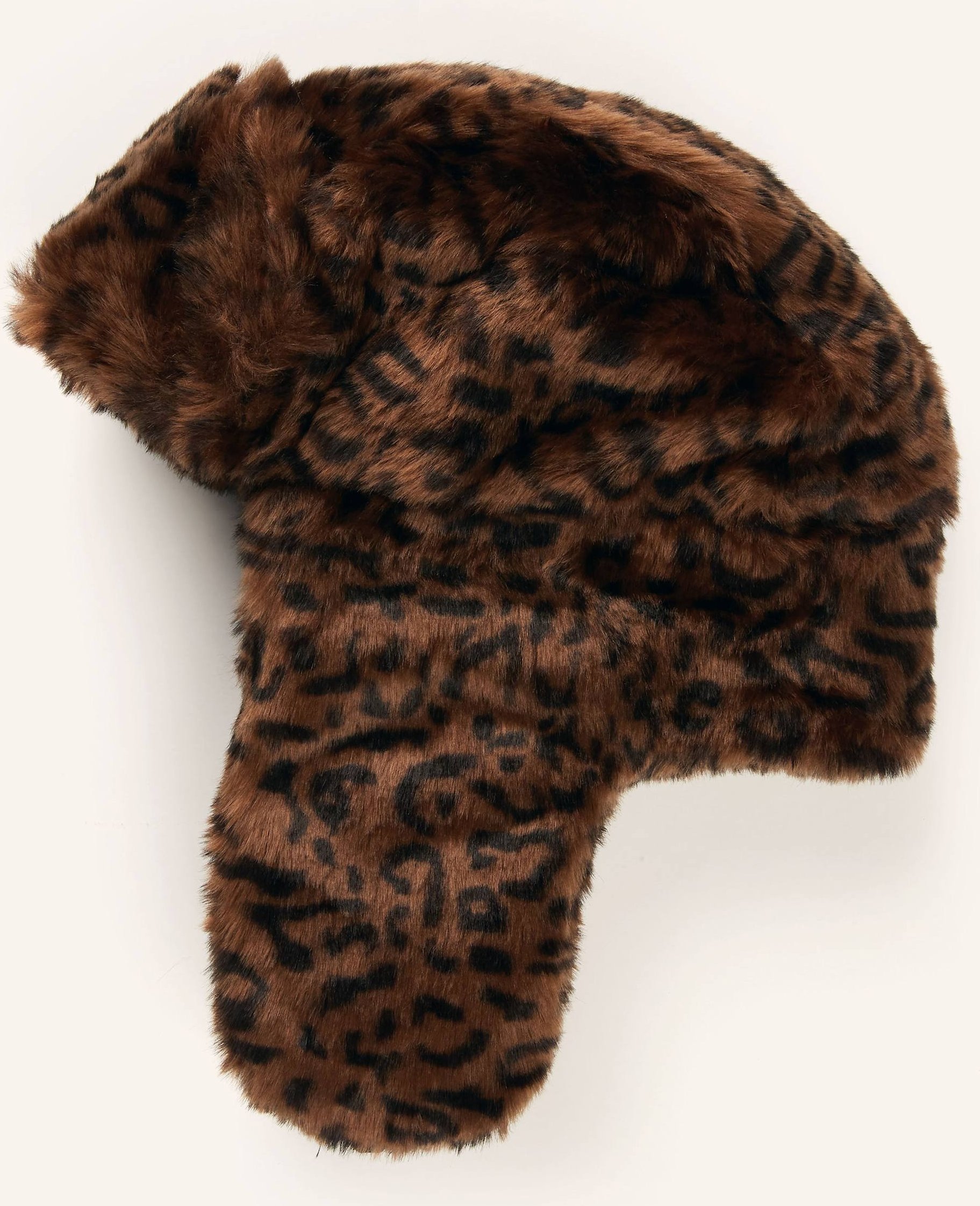 Kangol Kunstfell-Mütze braun