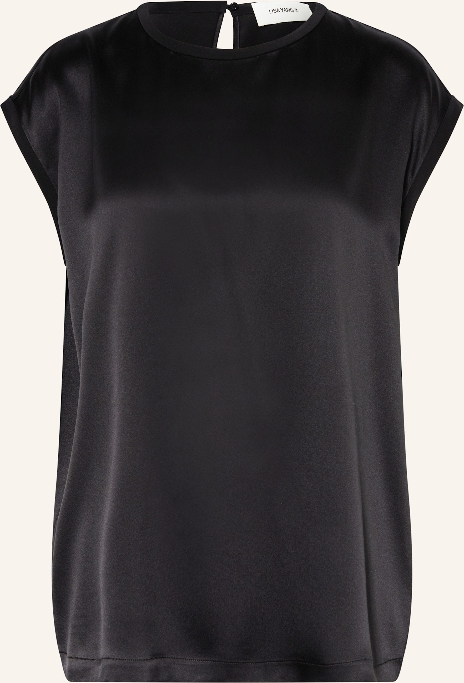 Lisa Yang Blusentop Aus Seide blau