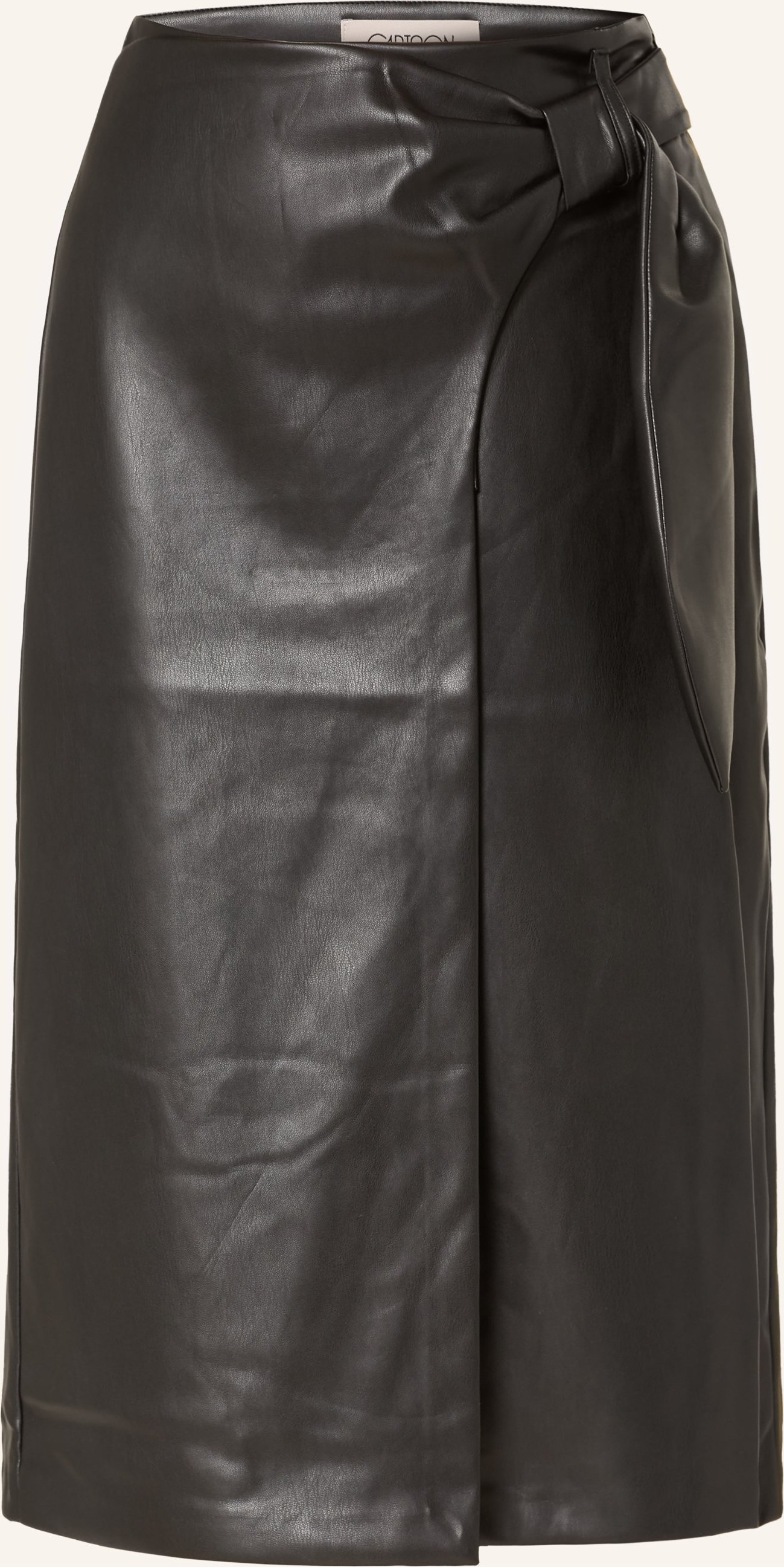 Cartoon Rock In Lederoptik schwarz