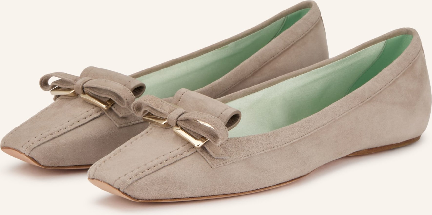 Roger Vivier Ballerinas Trompette braun