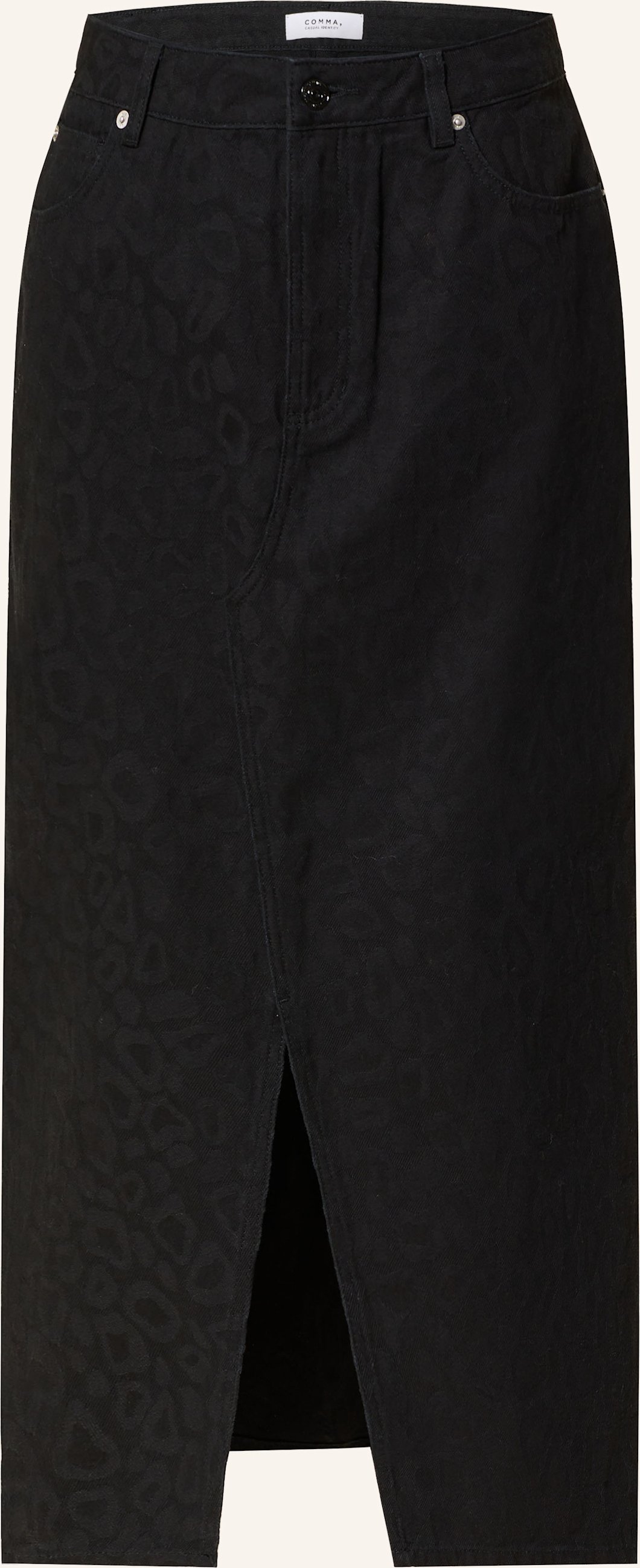 Comma Casual Identity Jeansrock schwarz
