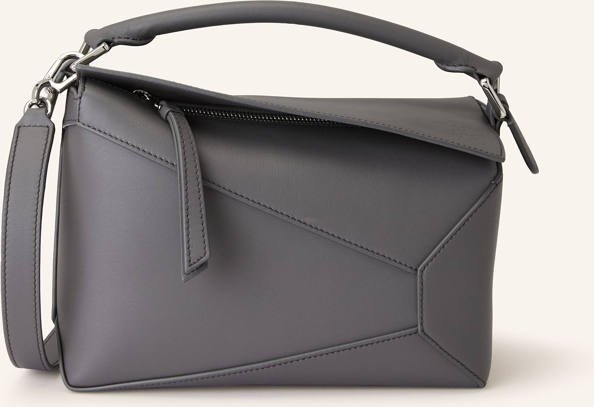 Loewe Handtasche Puzzle Edge Small grau