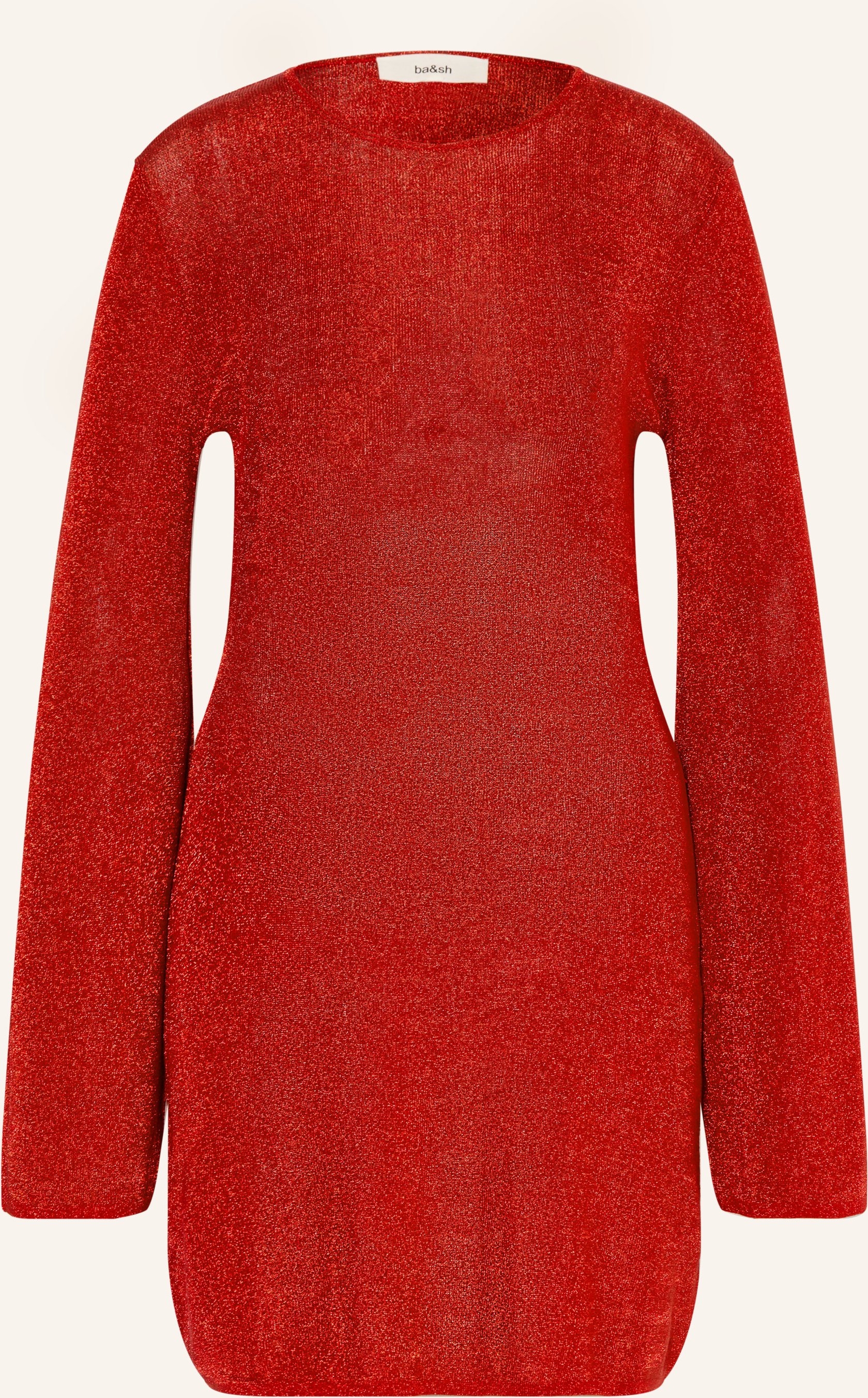 Ba&Sh Cocktailkleid Zulma Mit Glitzergarn rot