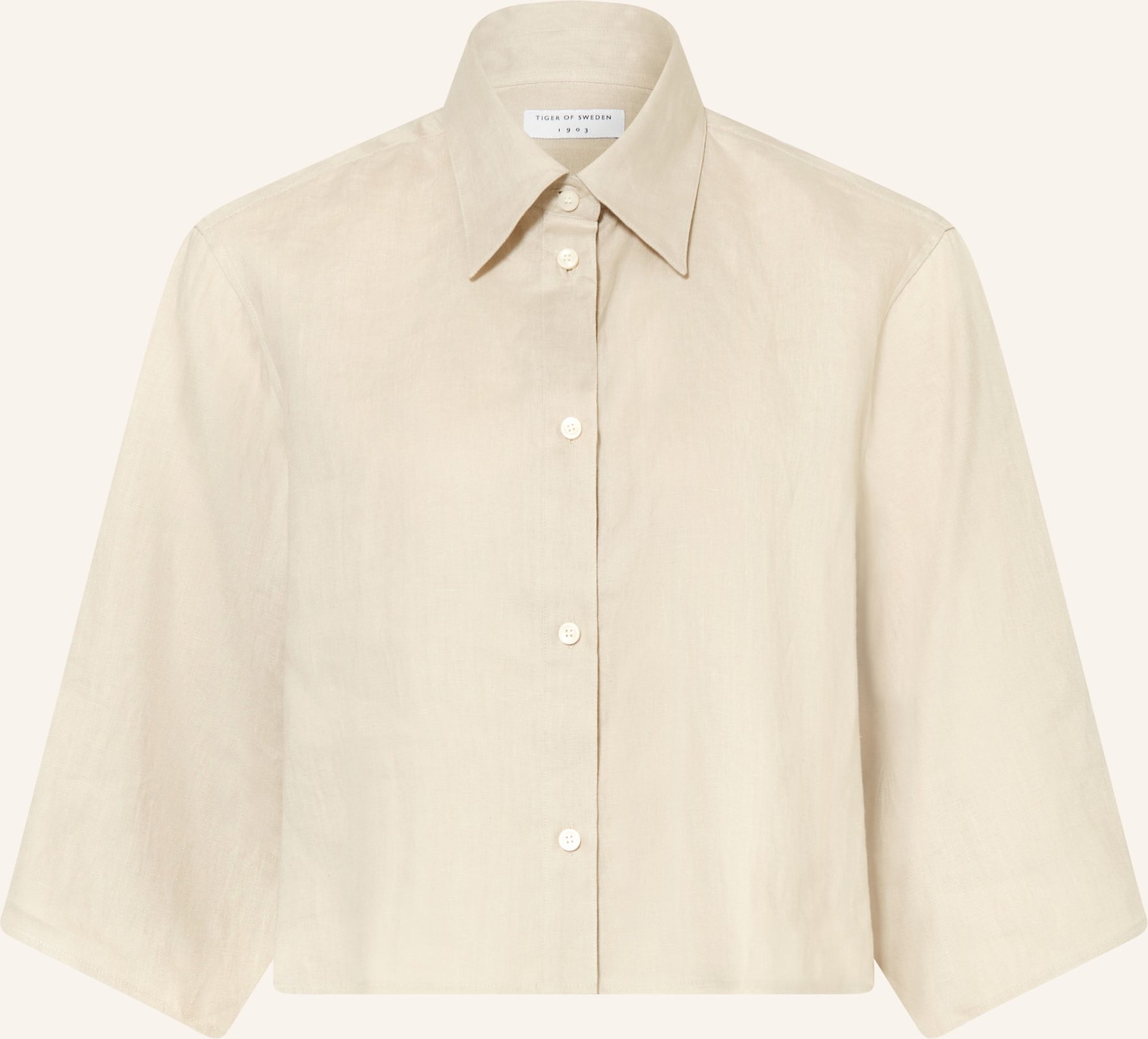 Tiger Of Sweden Hemdbluse Corins Aus Leinen Mit 3/4-Arm beige