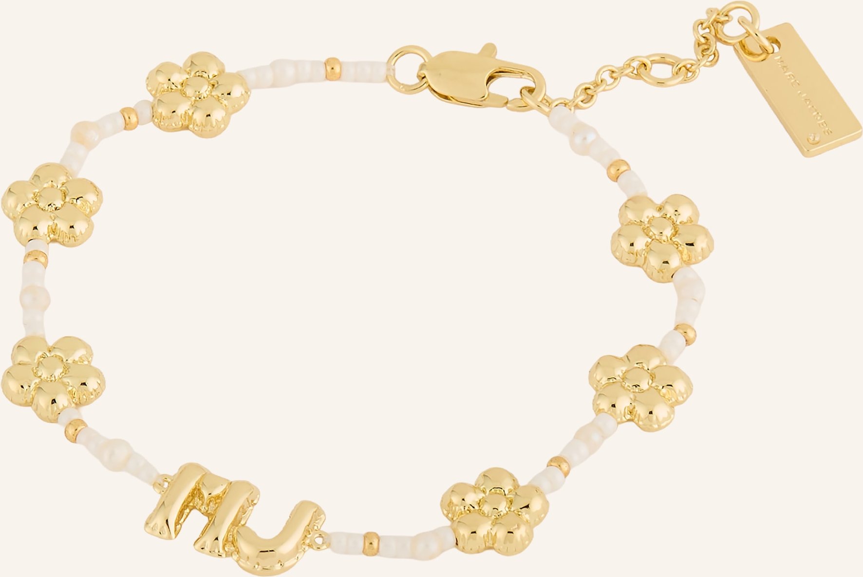 Marc Jacobs Armband The Beaded Mj Balloon Bracelet gold