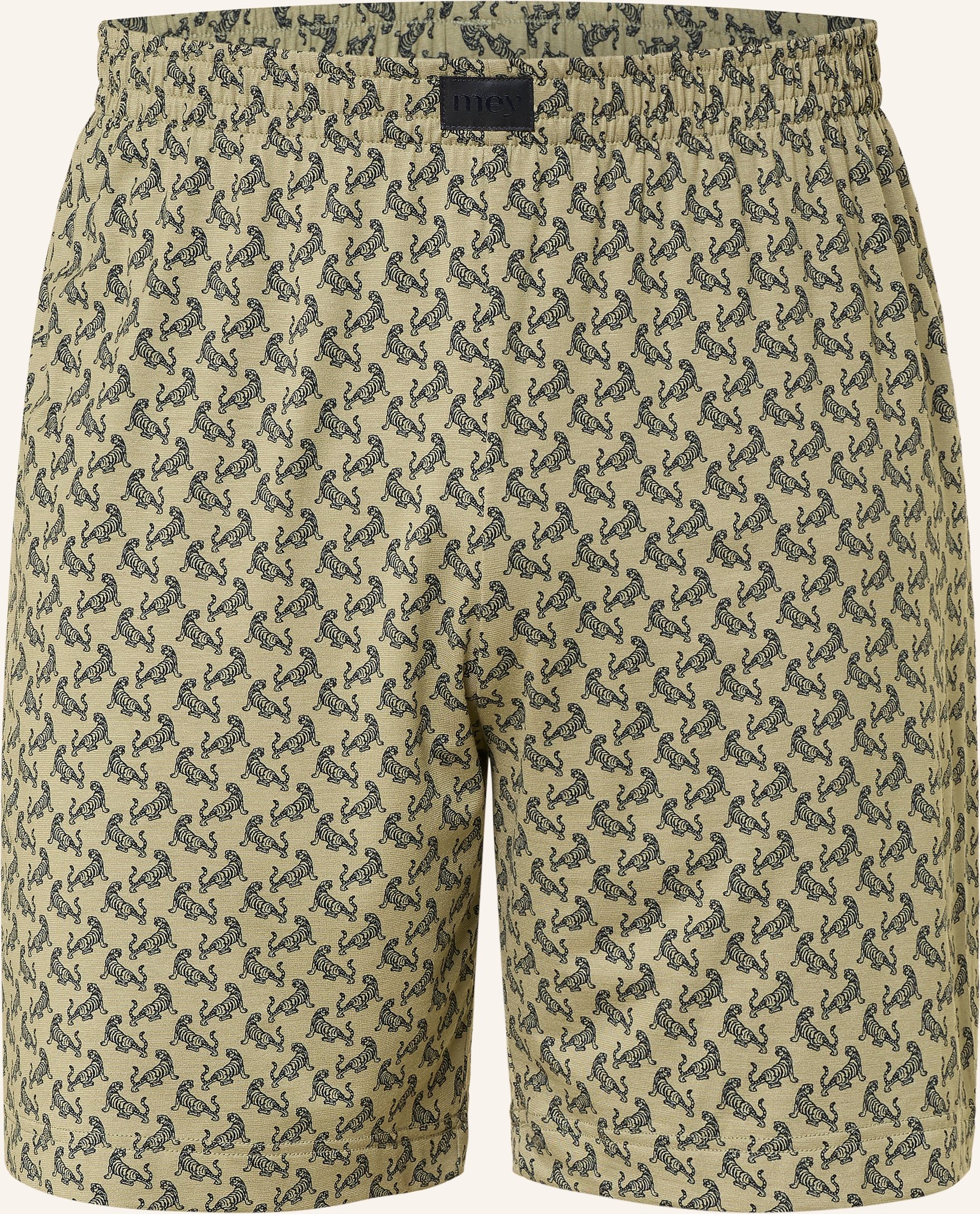 Mey Schlafshorts Serie Tipsy Tigers gruen