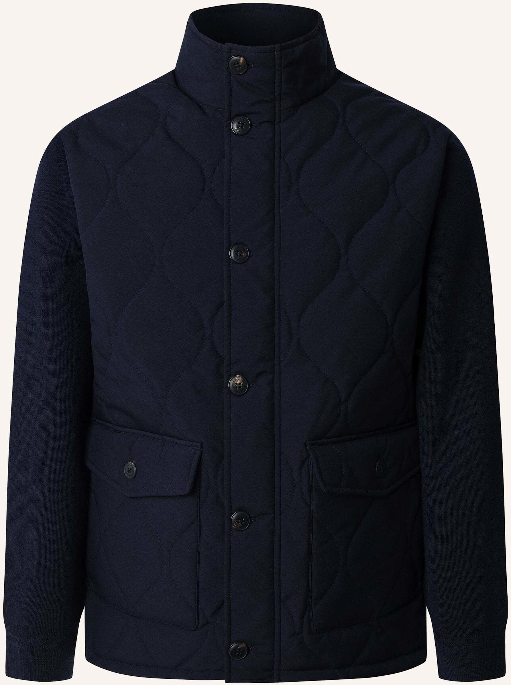 Hackett London Fieldjacket Ny/Kt Fz Hyb blau