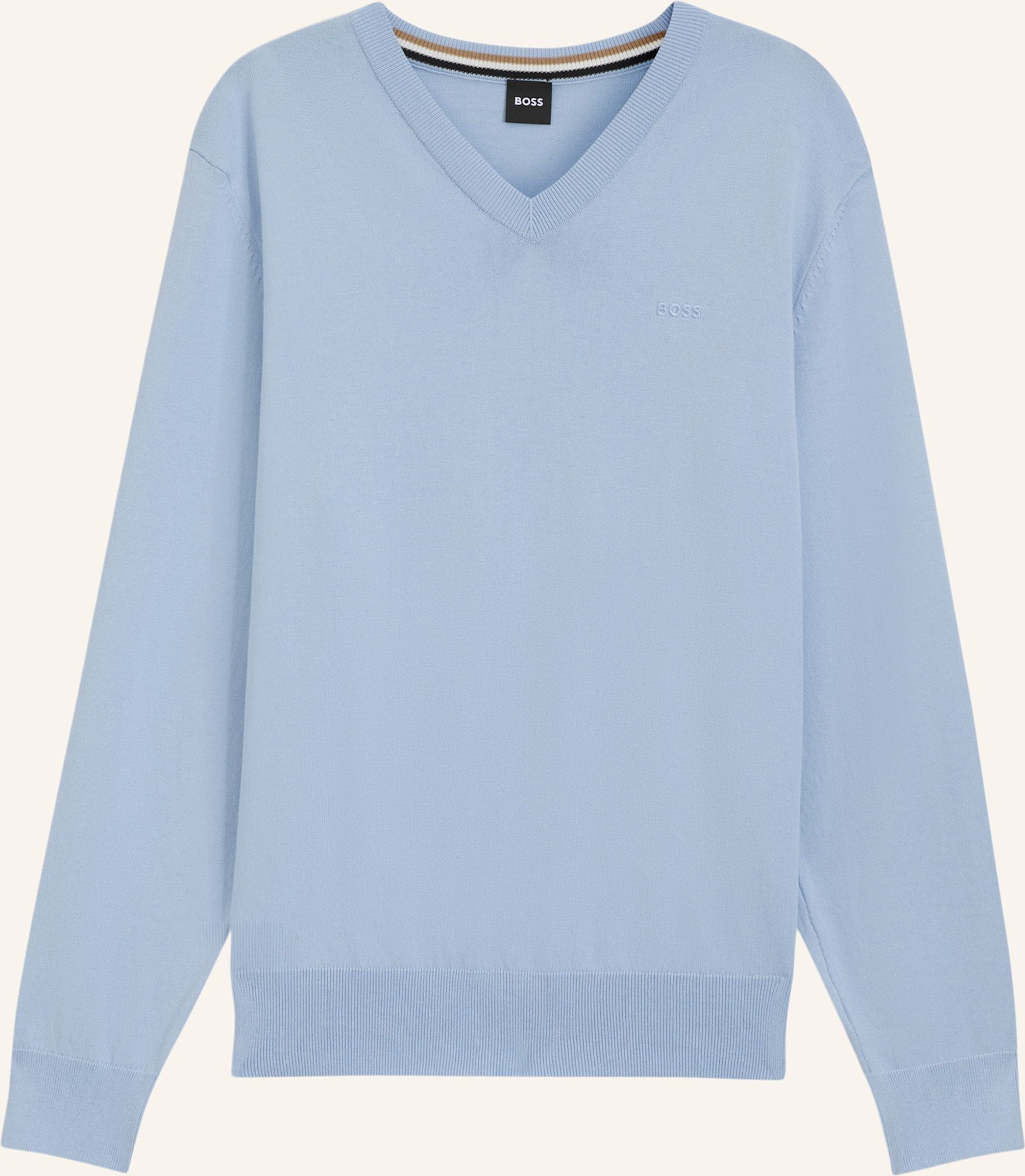 Boss Pullover Upacello-L Regular Fit blau