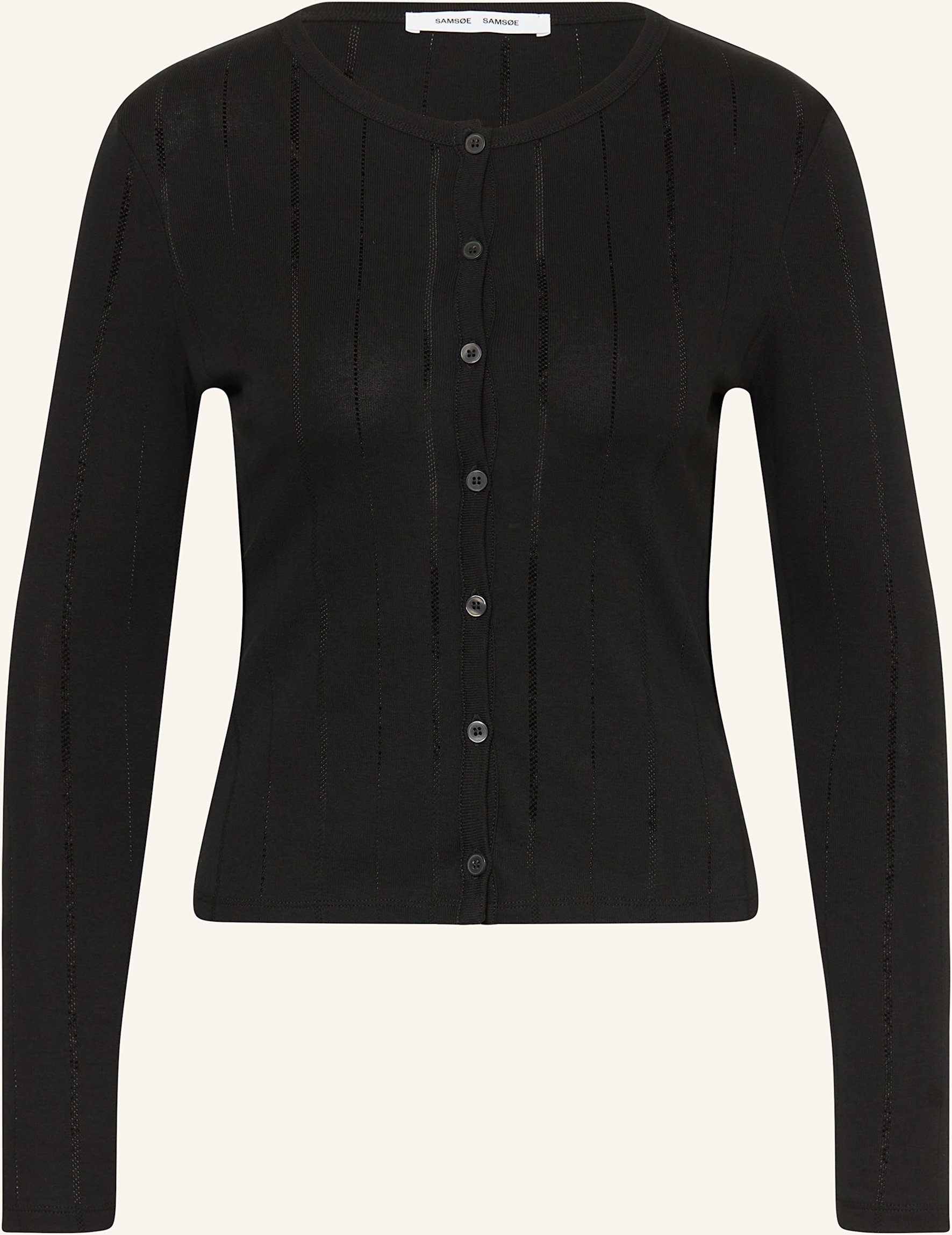 Samsøe Samsøe Strickjacke Sajunes schwarz