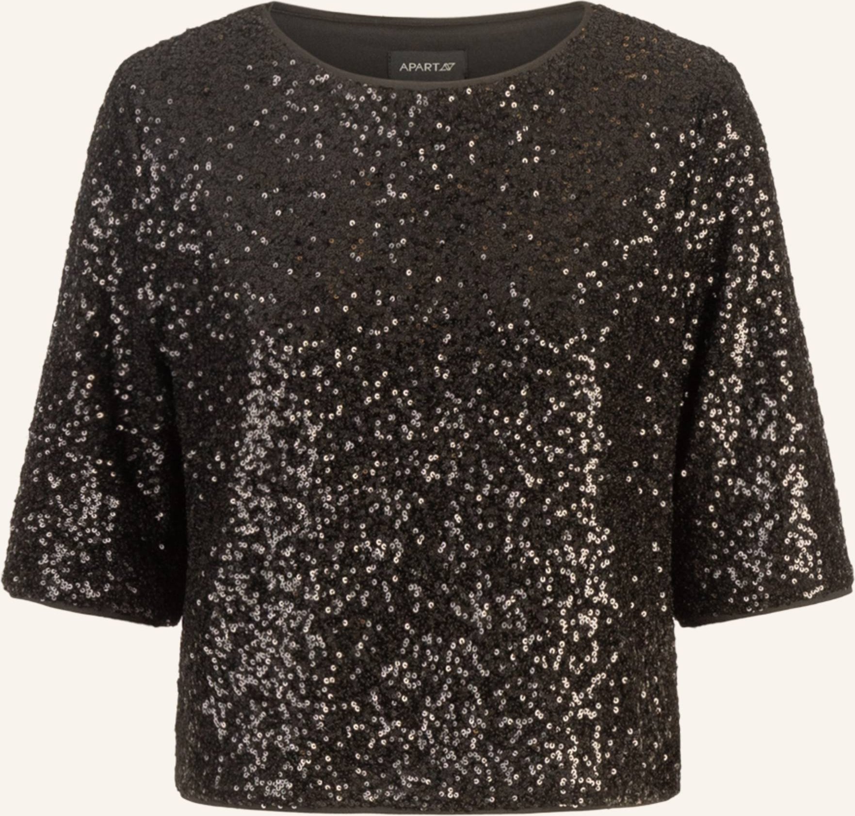 Apart Paillettenshirt schwarz