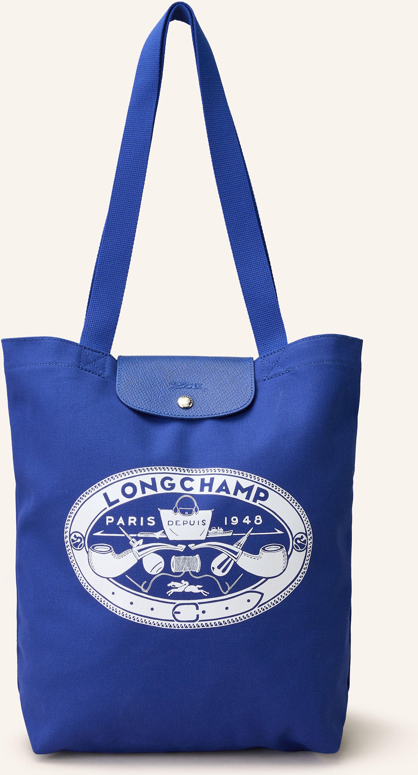 Longchamp Shopper Le Pliage Medium blau