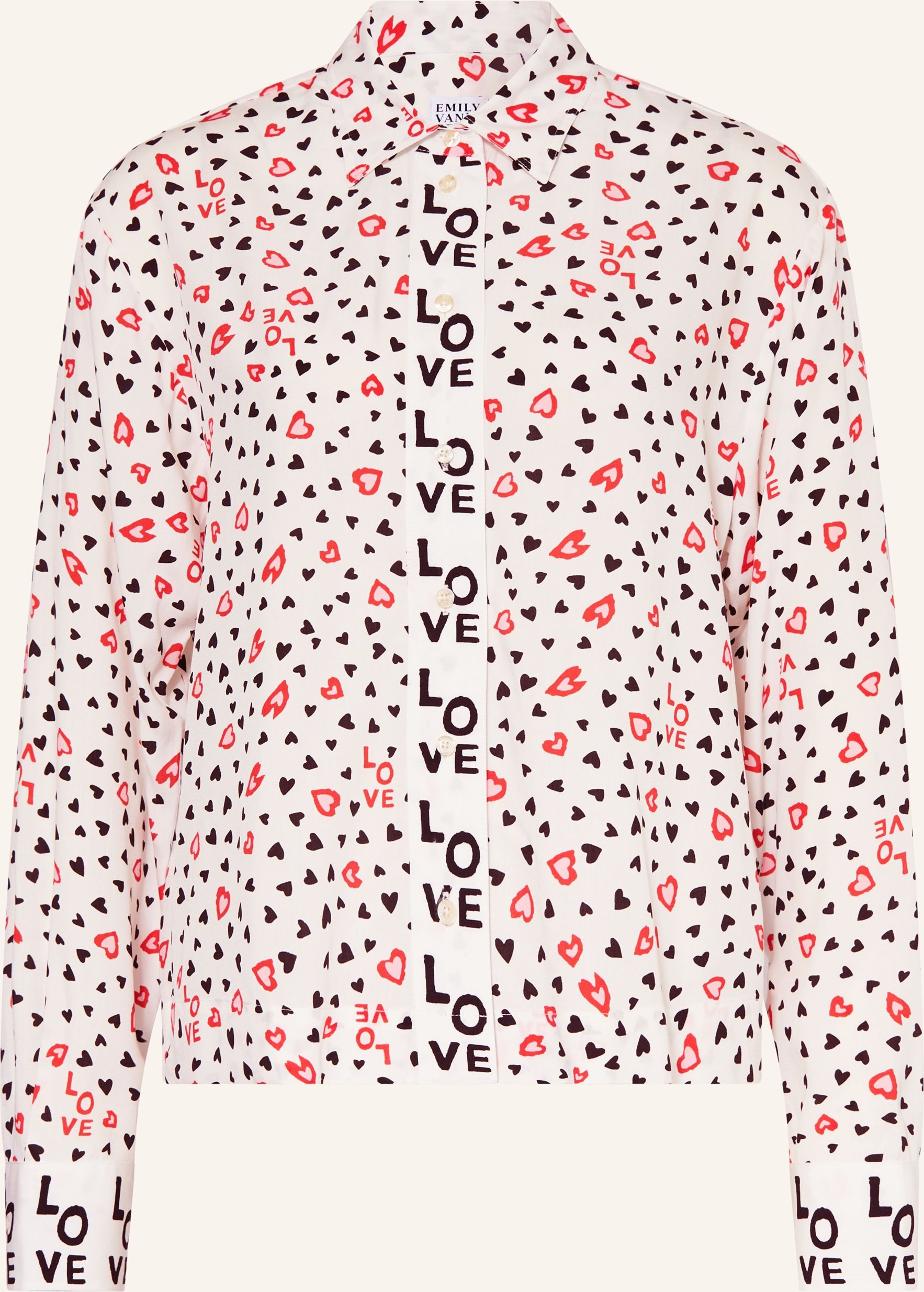 Emily Van Den Bergh Hemdbluse schwarz