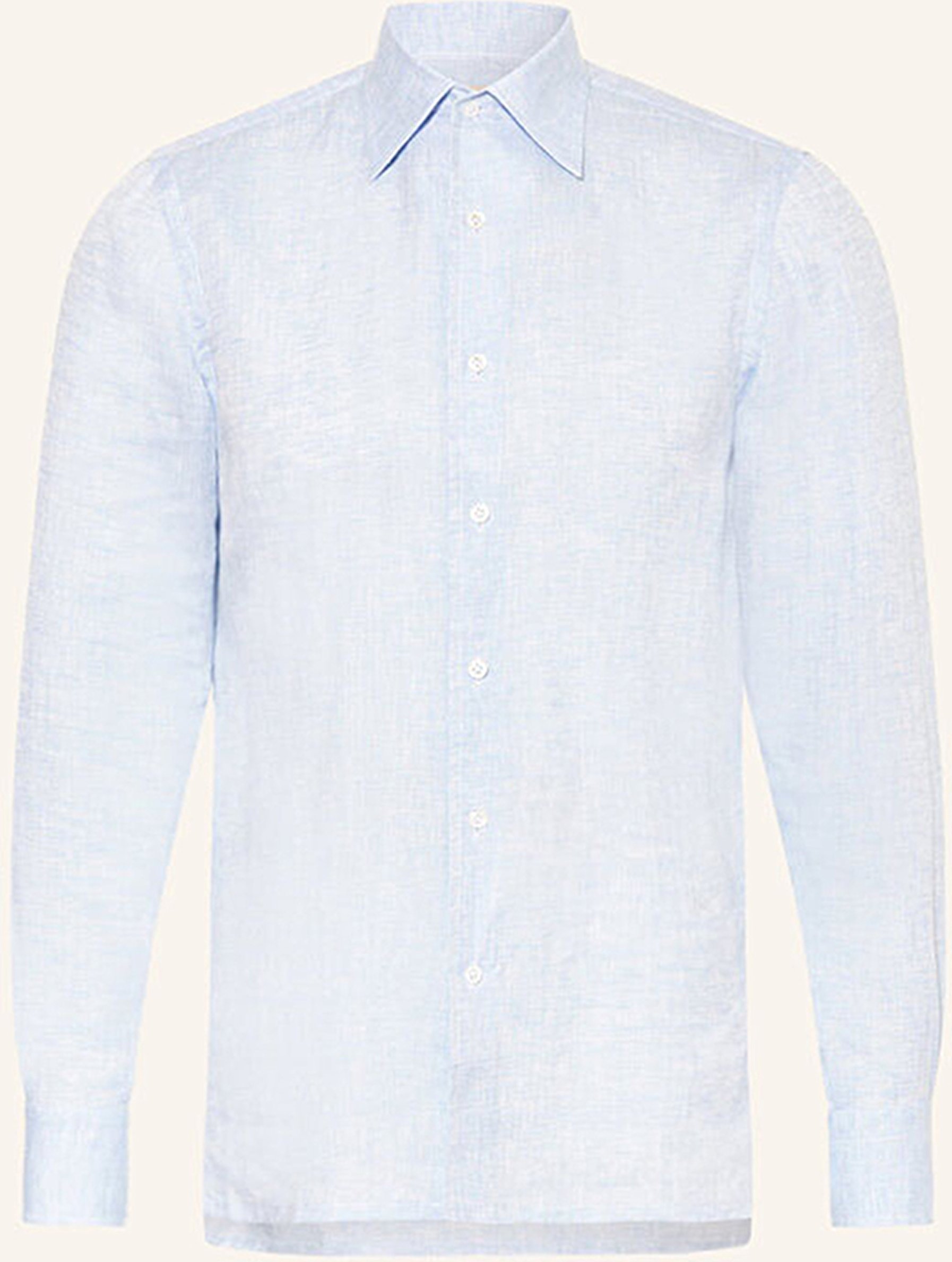 Fioroni Leinenhemd Regular Fit blau