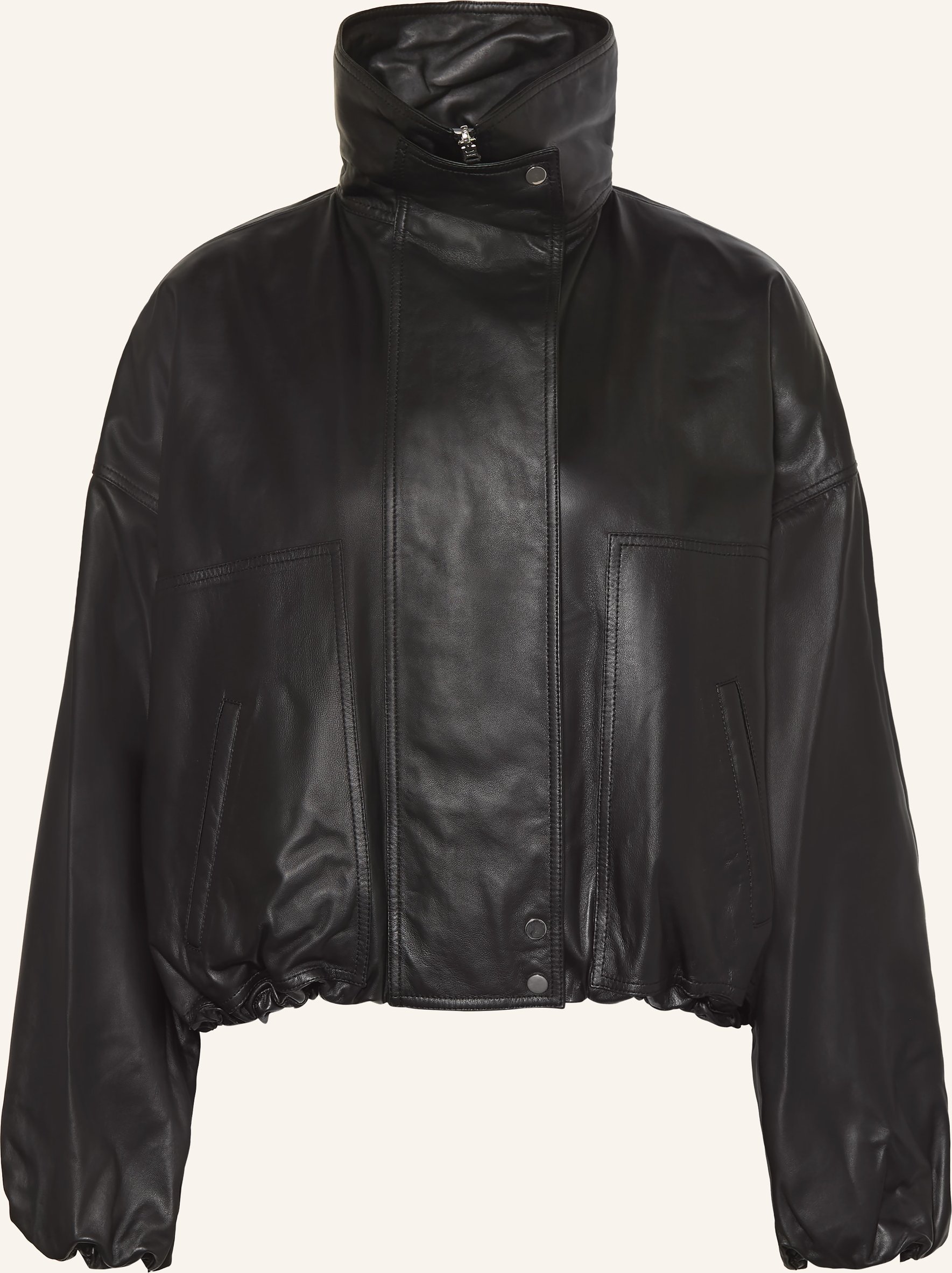 Utzon Lederjacke Jade schwarz