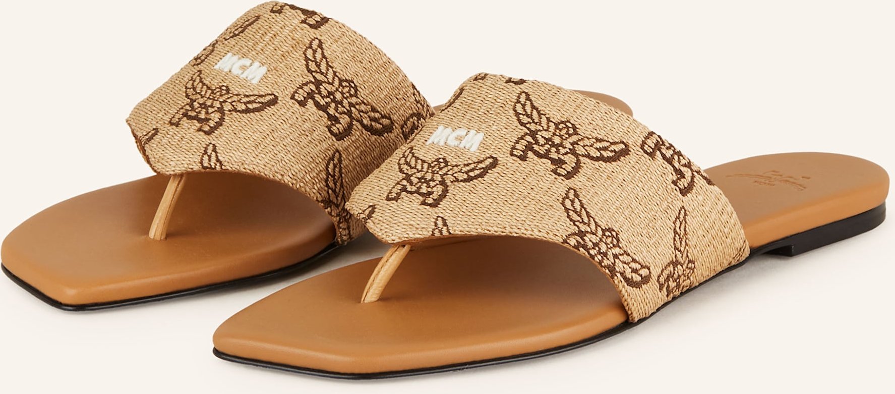 Mcm Pantoletten beige