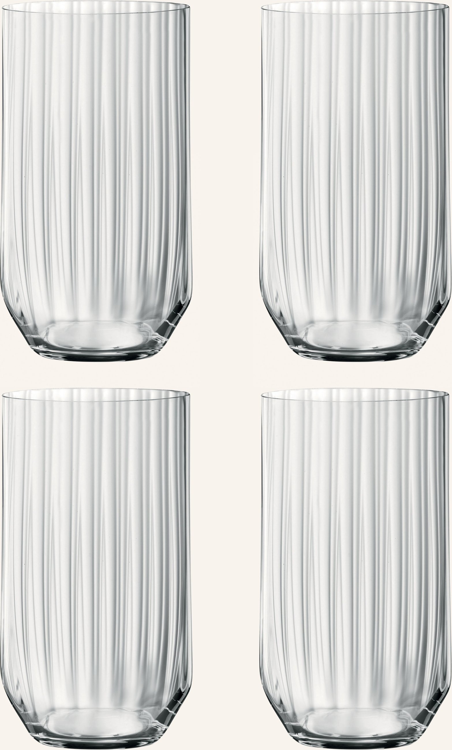 Spiegelau 4er-Set Longdrinkgläser transparent