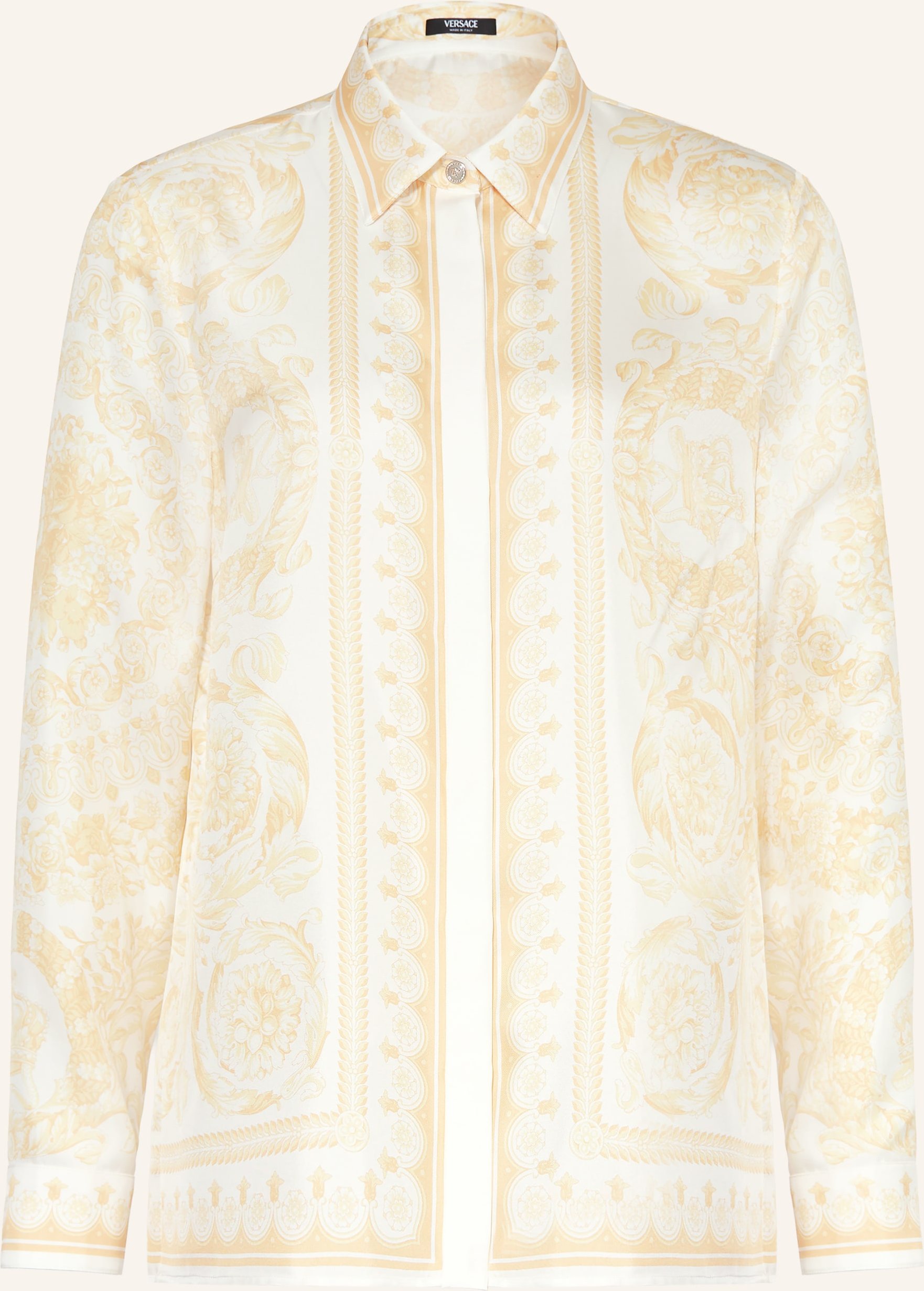 Versace Hemdbluse Barocco Aus Seide gold
